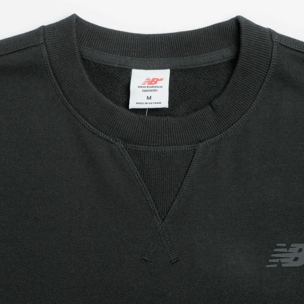 French terry crew - Black