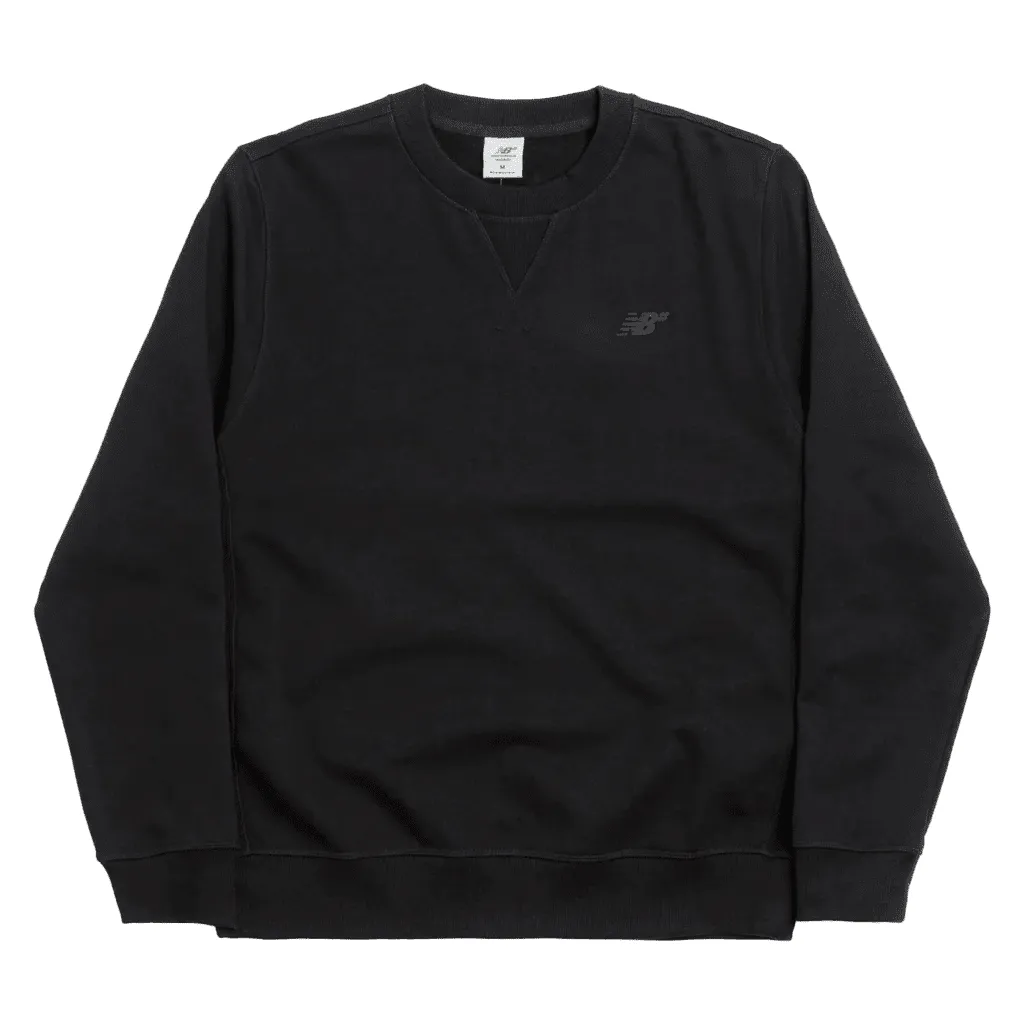 French terry crew - Black