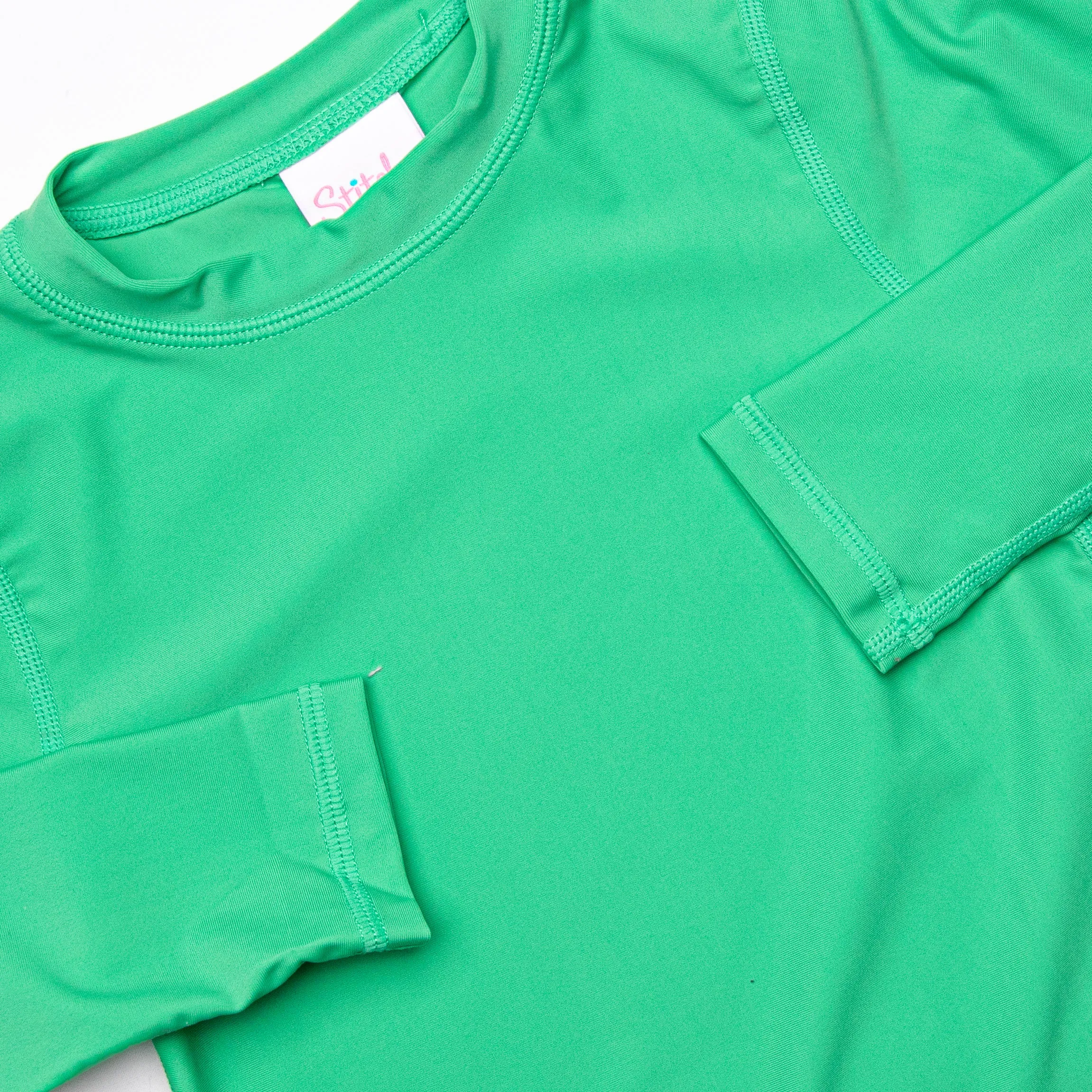 Gator Green Long Sleeve Rash Guard, Green
