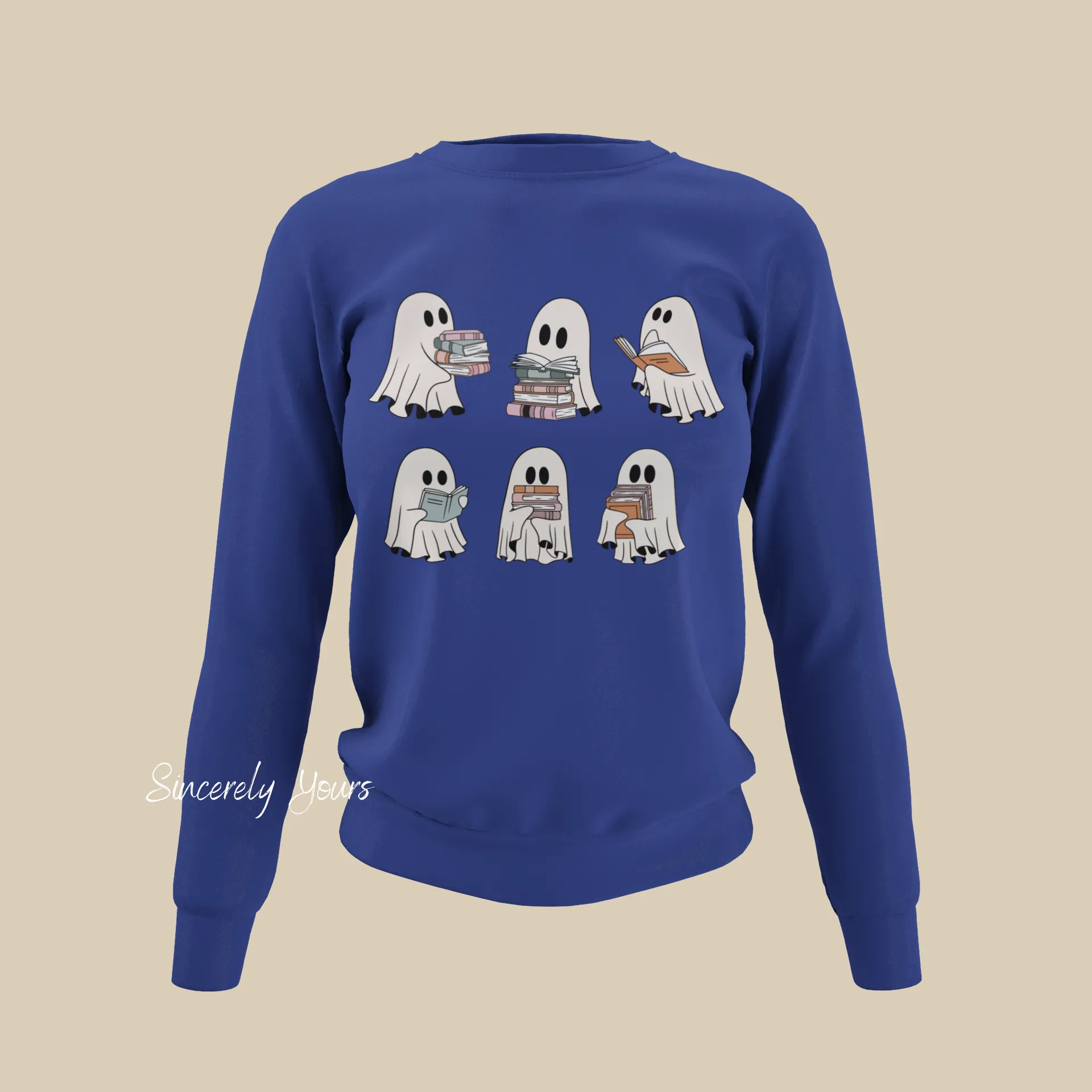 Ghosts Reading Halloween Sweatshirt