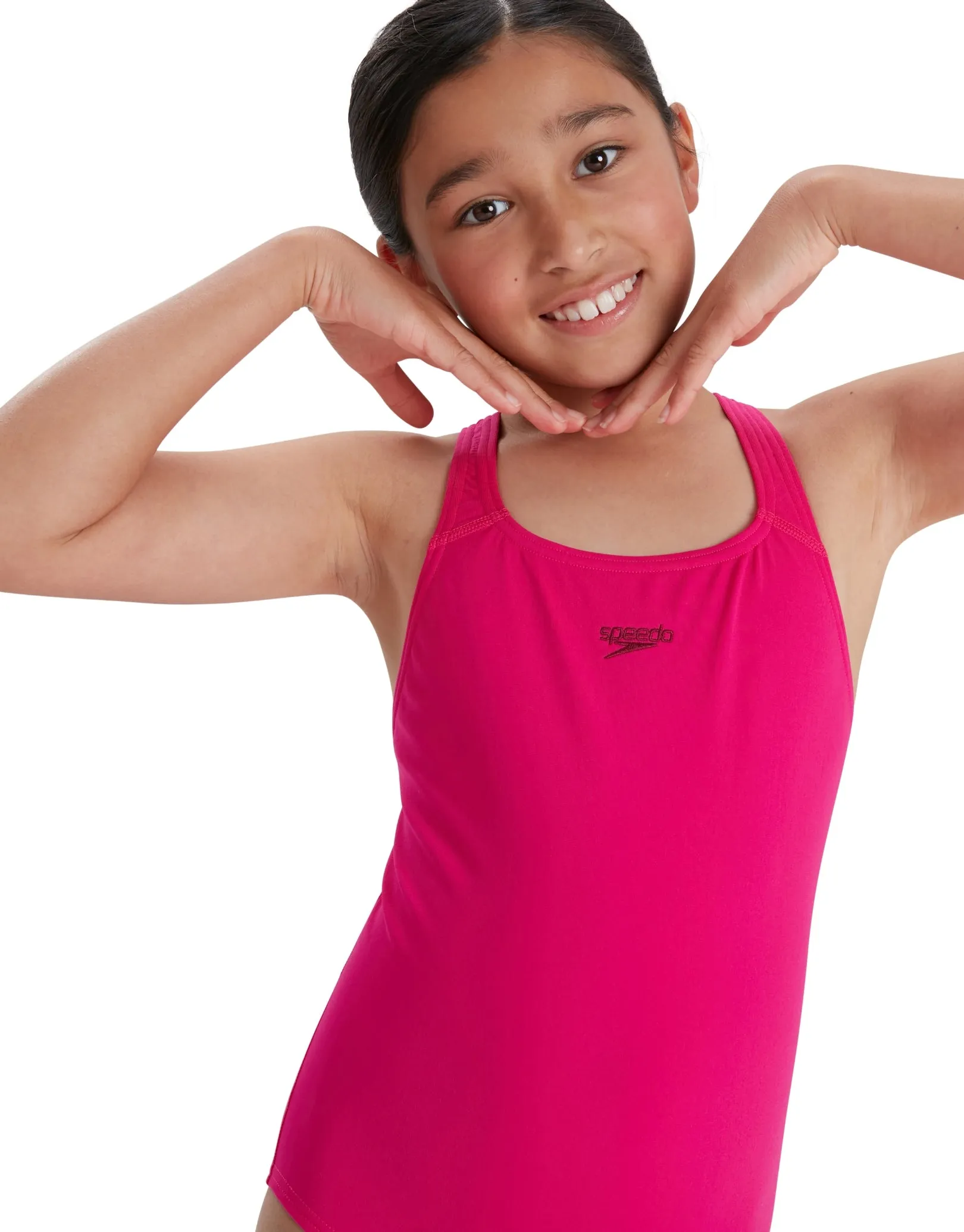 Girls Eco Endurance Plus Medalist Swimsuit - Pink