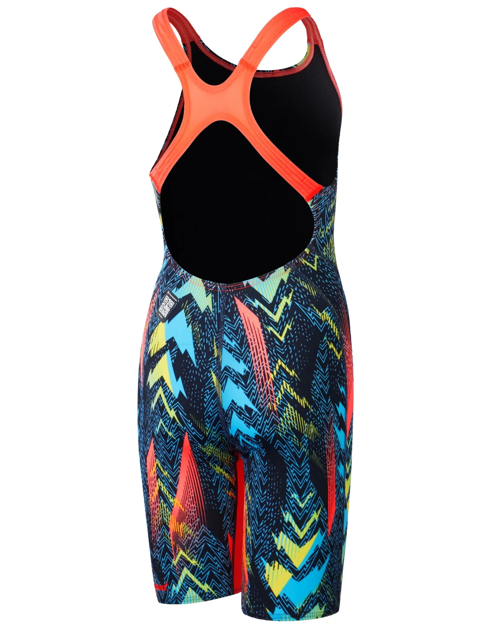 Girls Fastskin Endurance  Max Openback Kneeskin - Blue/Red