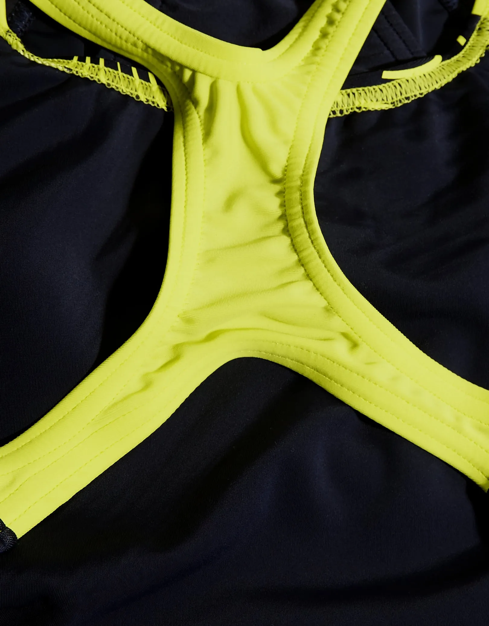 Girls Medley Logo Medalist Swimsuit - Navy/Yellow