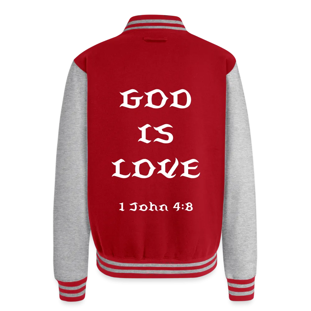 God is Love Heavyweight Letterman Jacket