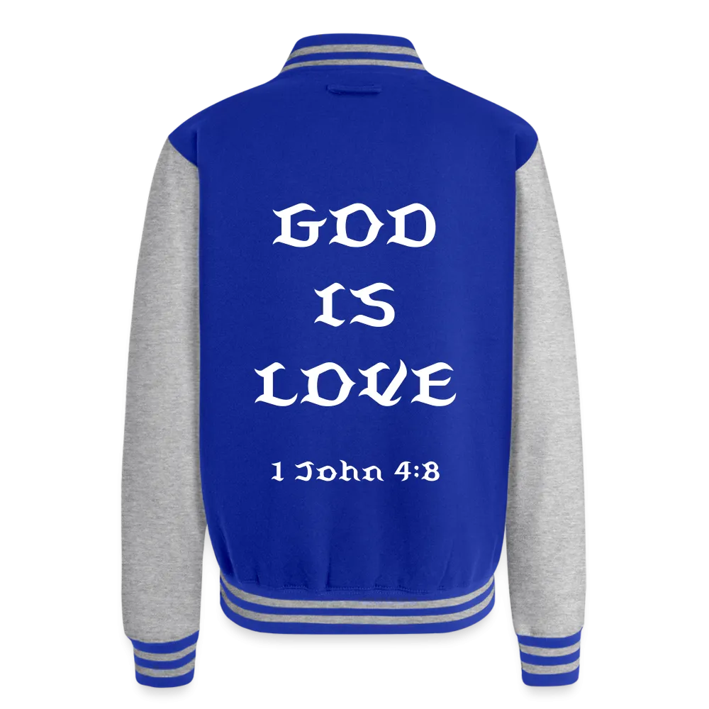 God is Love Heavyweight Letterman Jacket