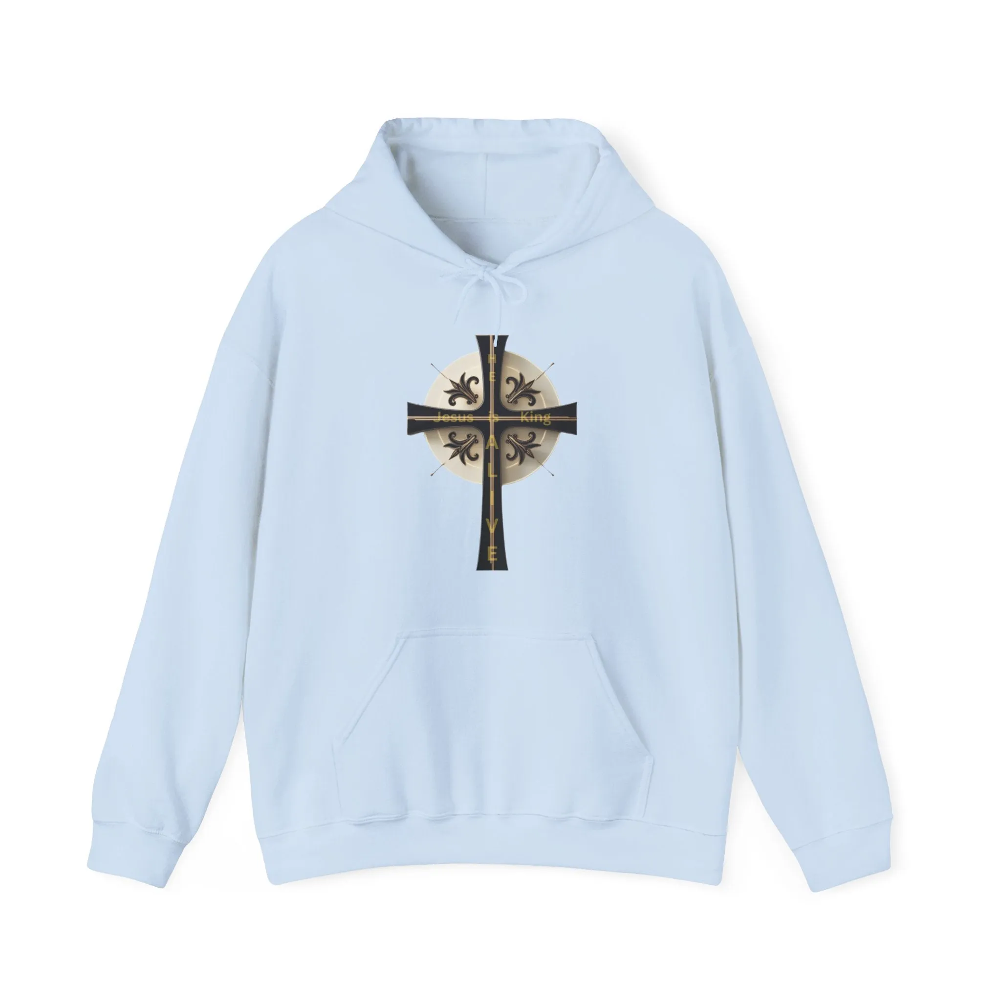 Golden & Black Cross - Unisex Heavy Blend™ Hooded Sweatshirt