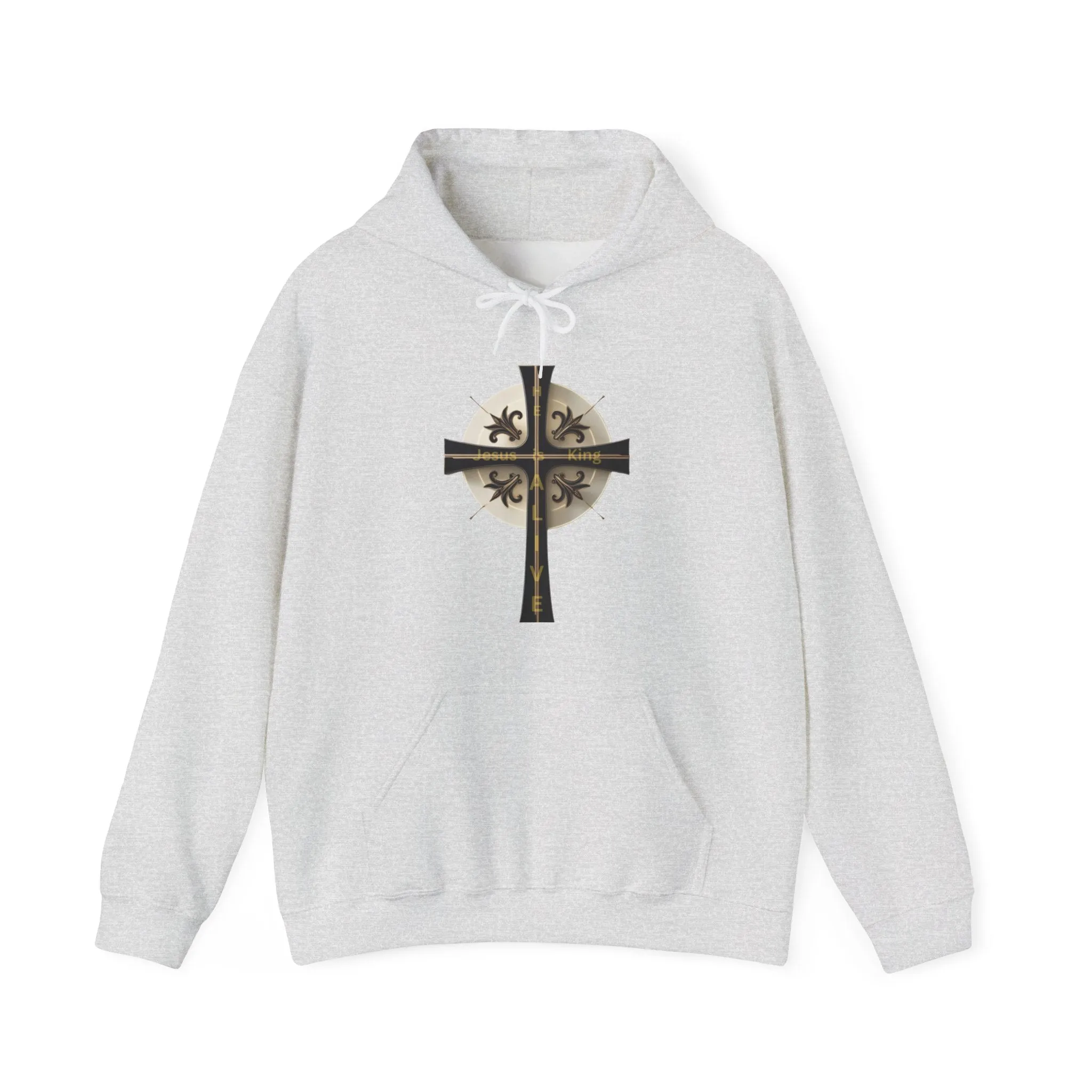 Golden & Black Cross - Unisex Heavy Blend™ Hooded Sweatshirt