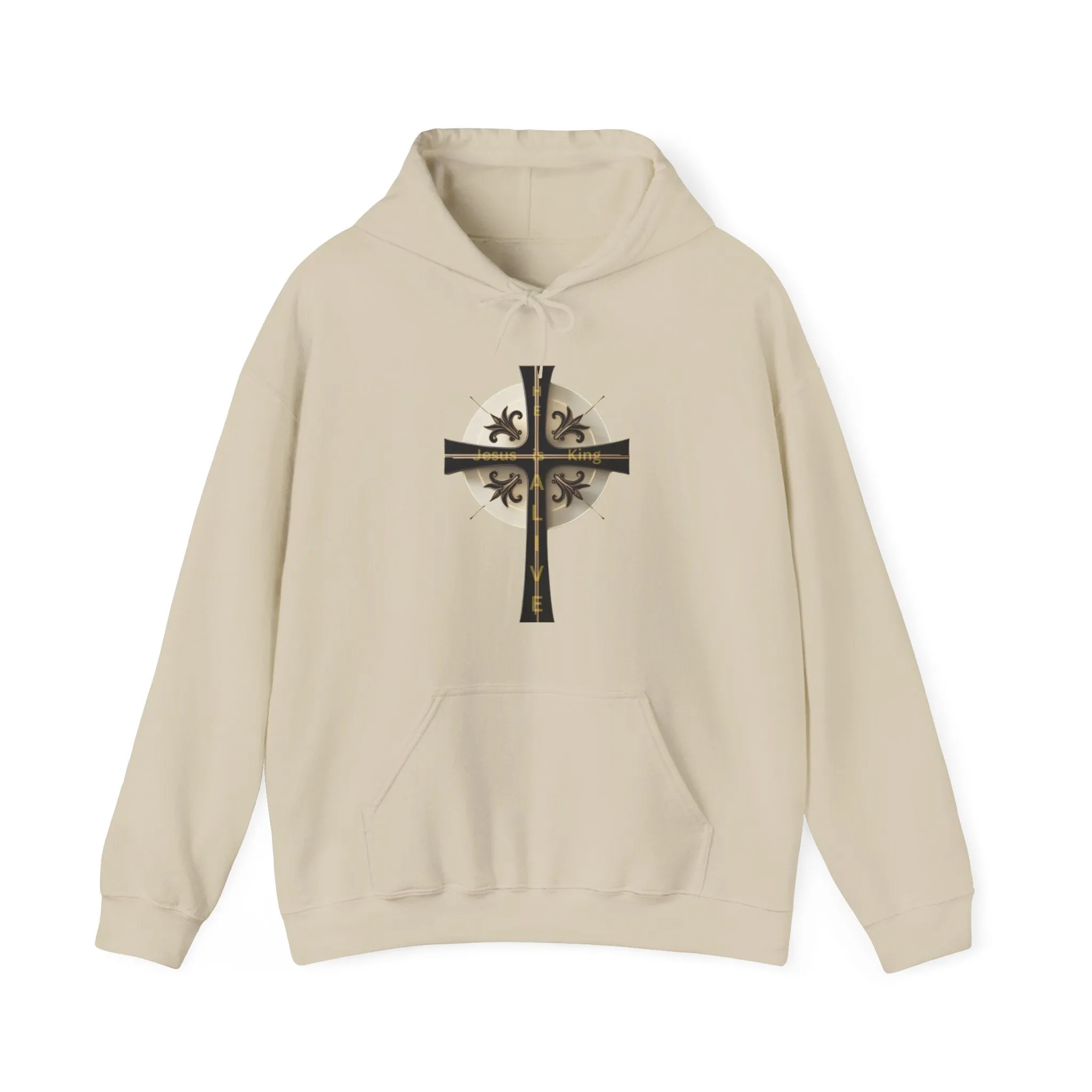 Golden & Black Cross - Unisex Heavy Blend™ Hooded Sweatshirt