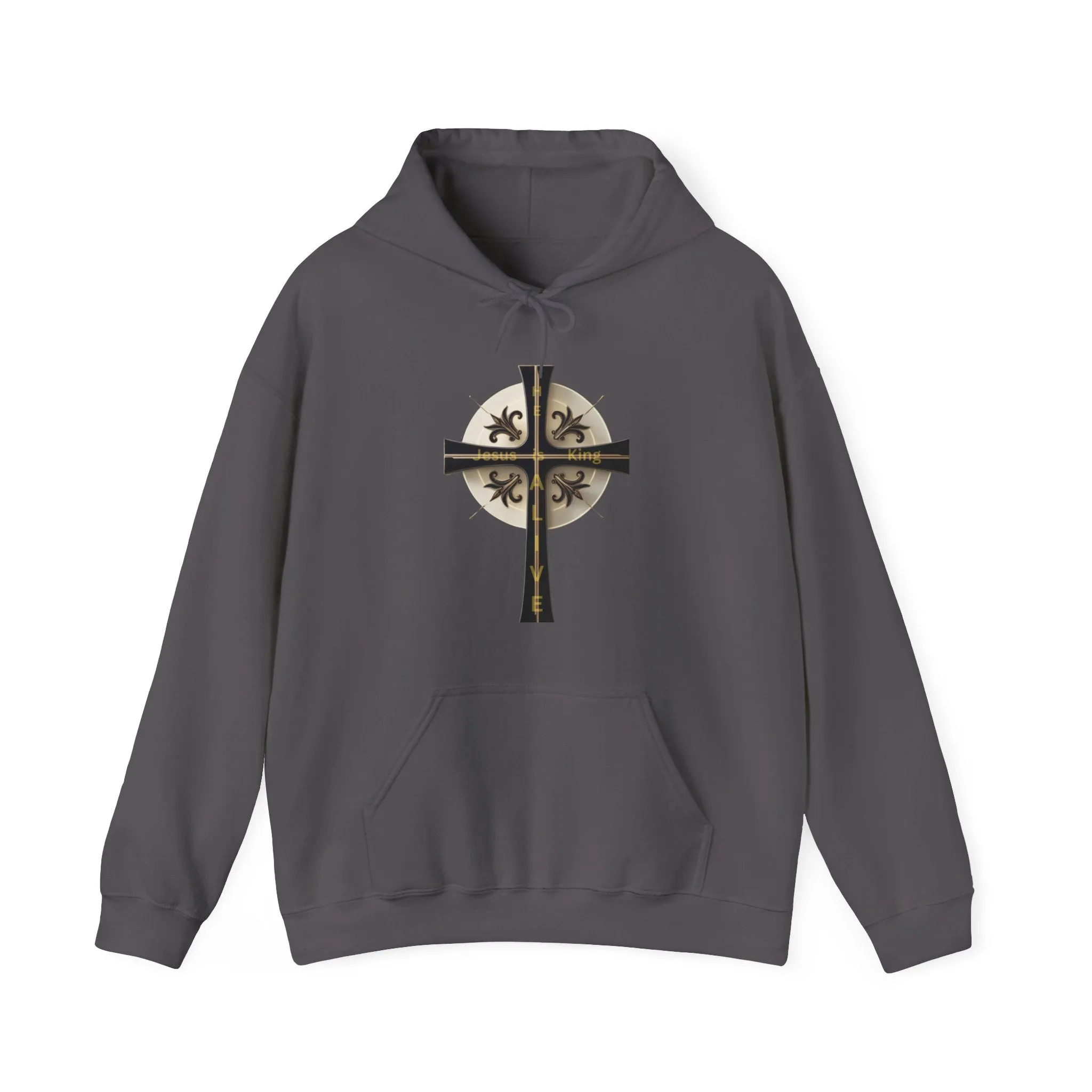 Golden & Black Cross - Unisex Heavy Blend™ Hooded Sweatshirt