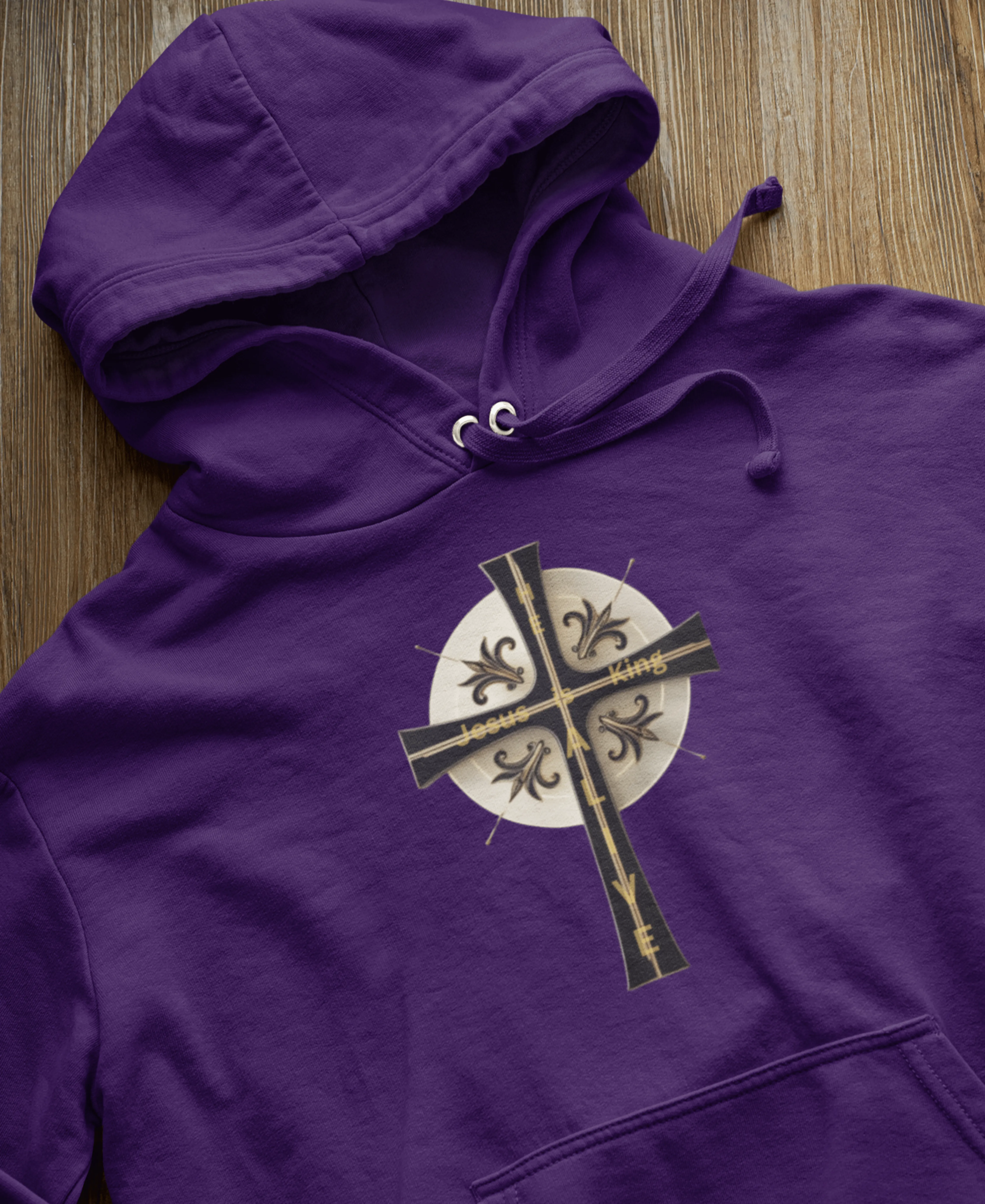 Golden & Black Cross - Unisex Heavy Blend™ Hooded Sweatshirt