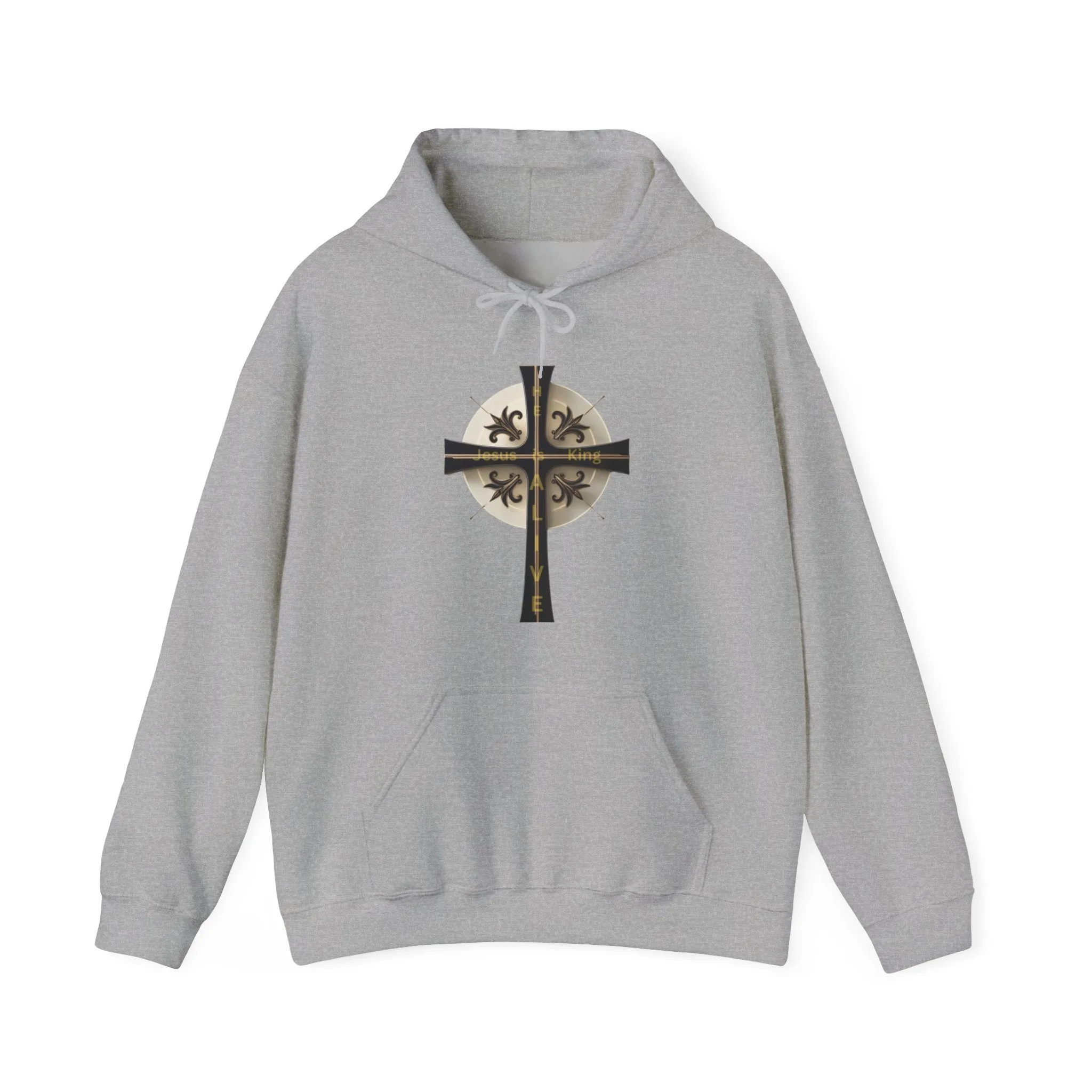 Golden & Black Cross - Unisex Heavy Blend™ Hooded Sweatshirt