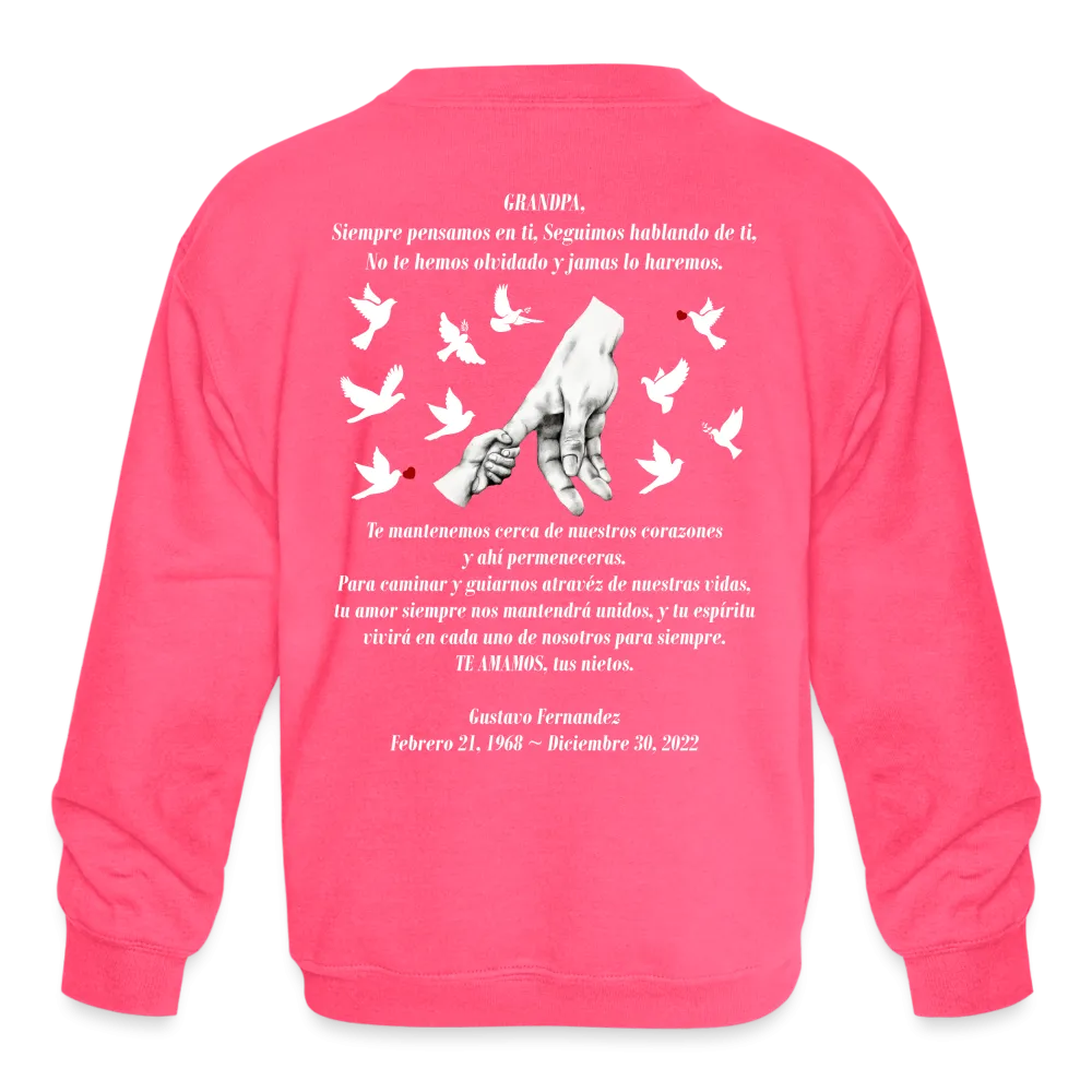 Grandpa Fernandez Kids' Crewneck Sweatshirt