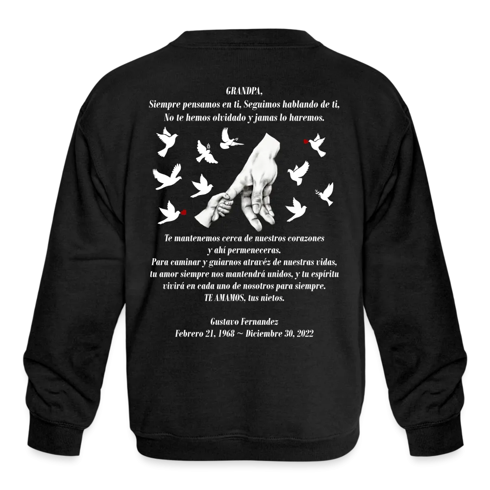 Grandpa Fernandez Kids' Crewneck Sweatshirt