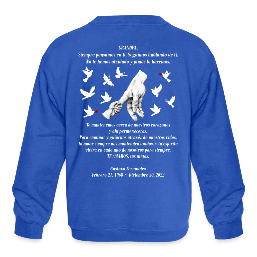 Grandpa Fernandez Kids' Crewneck Sweatshirt