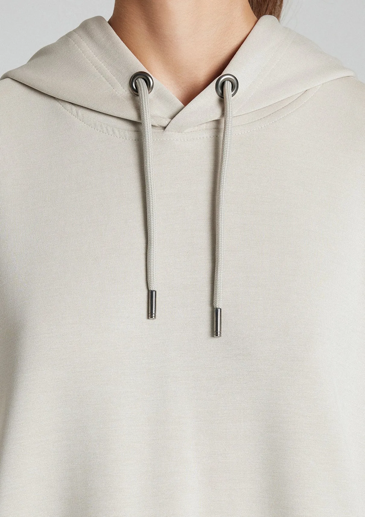 Grey Active Hooded Sweatshirts