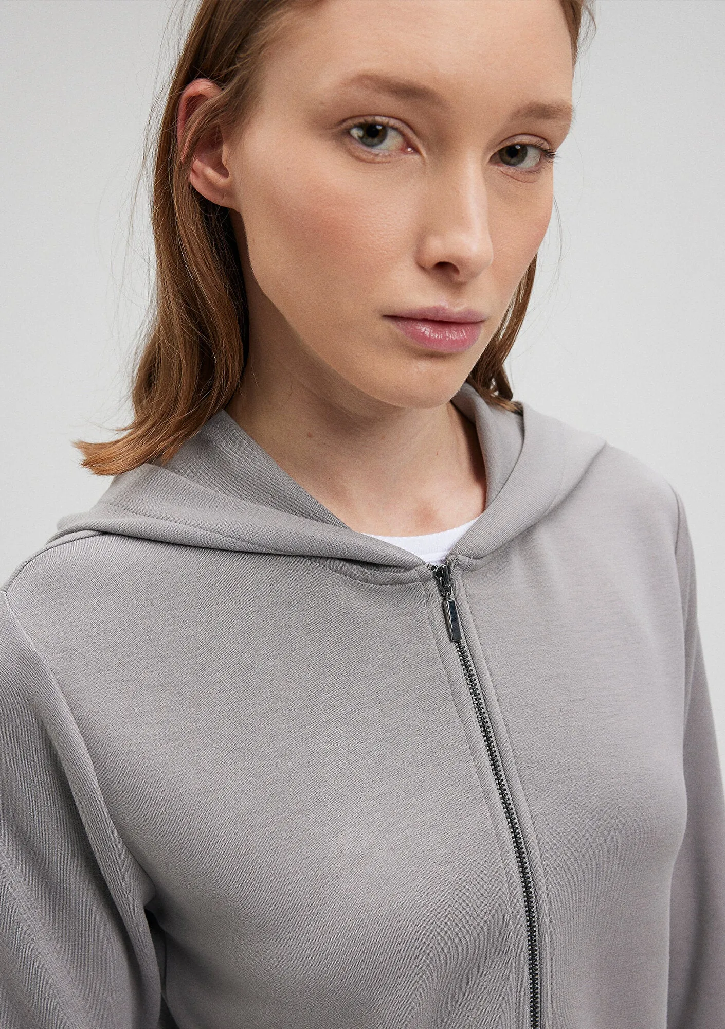 Grey Zip Up Sweatshirt