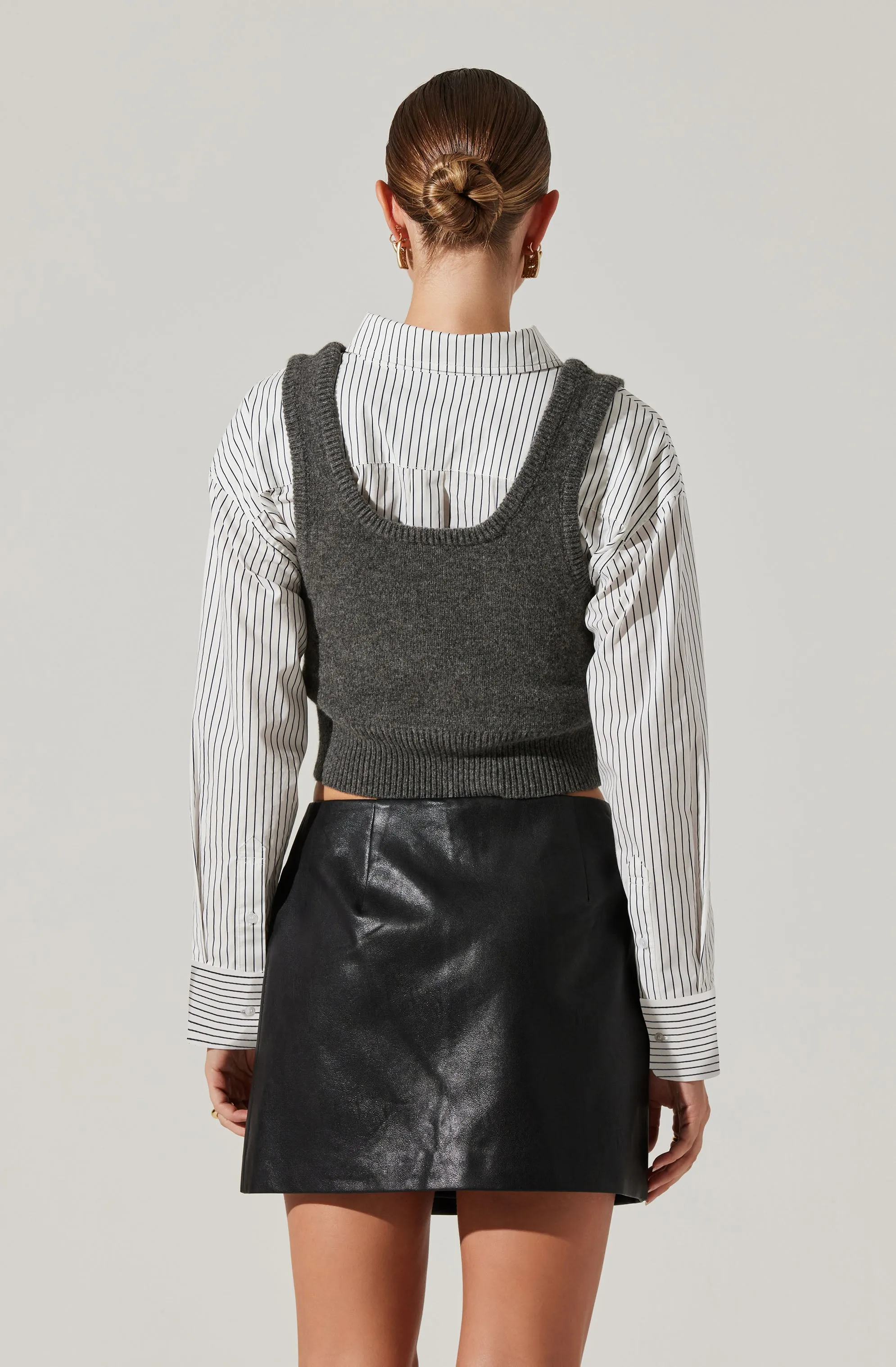 Guinevere Layered Sweater Vest Top