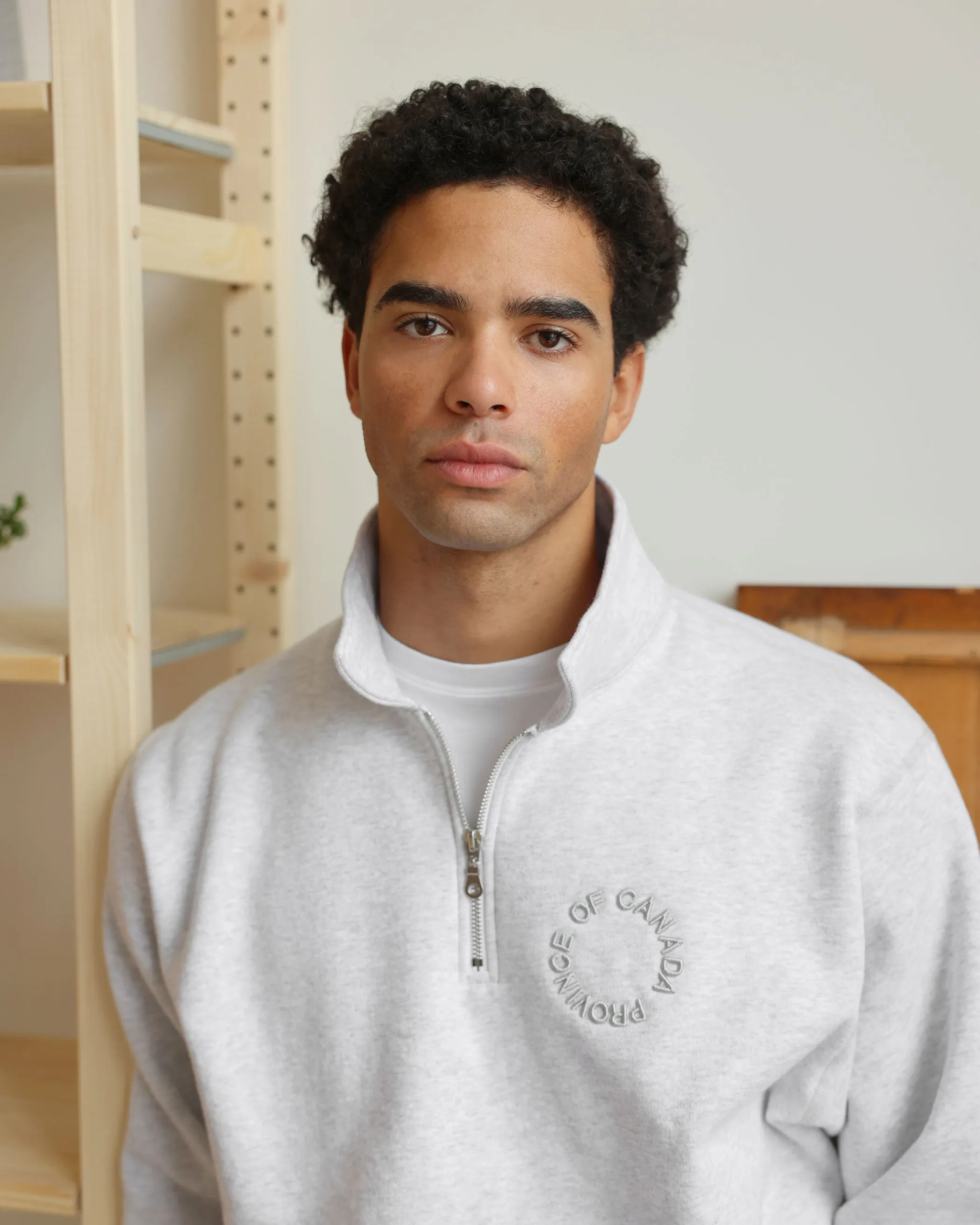Half Zip Fleece Sweatshirt Cloud - Unisex