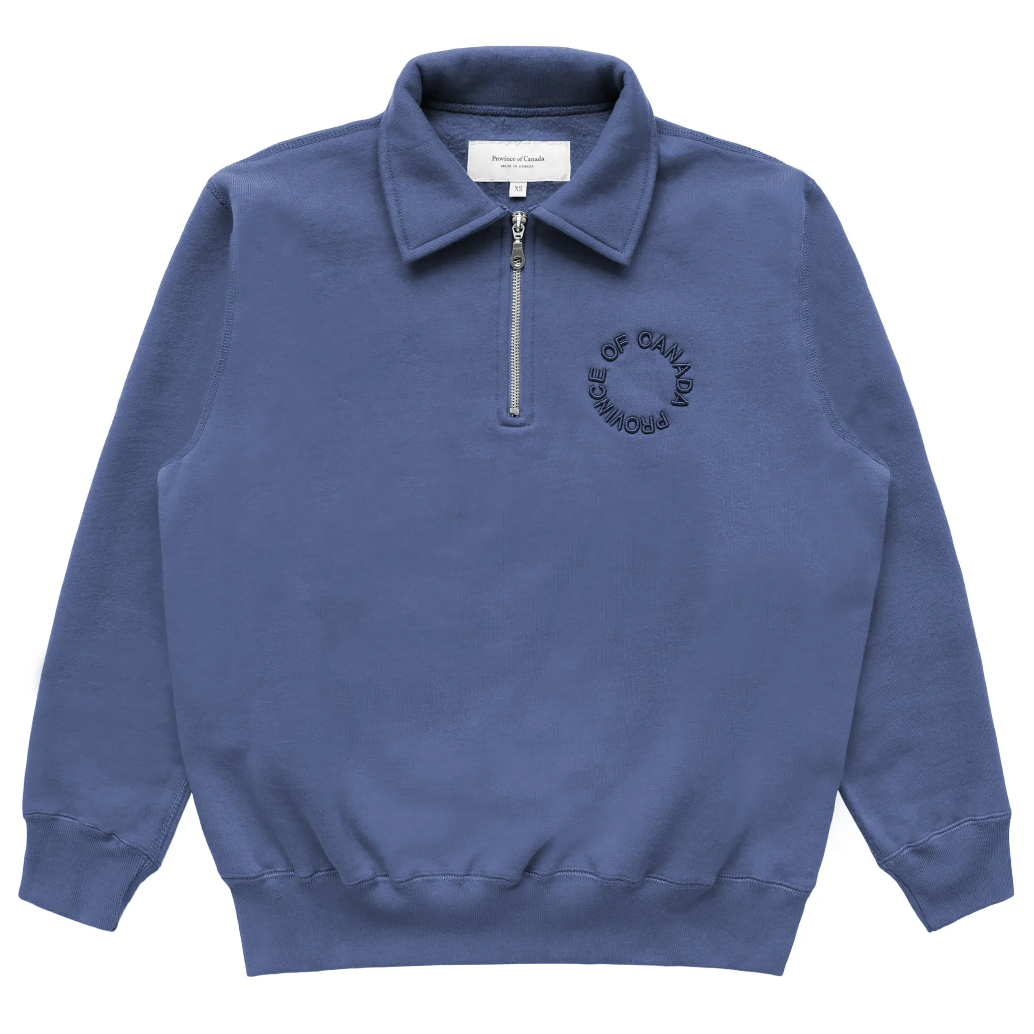 Half Zip Fleece Sweatshirt French Blue - Unisex