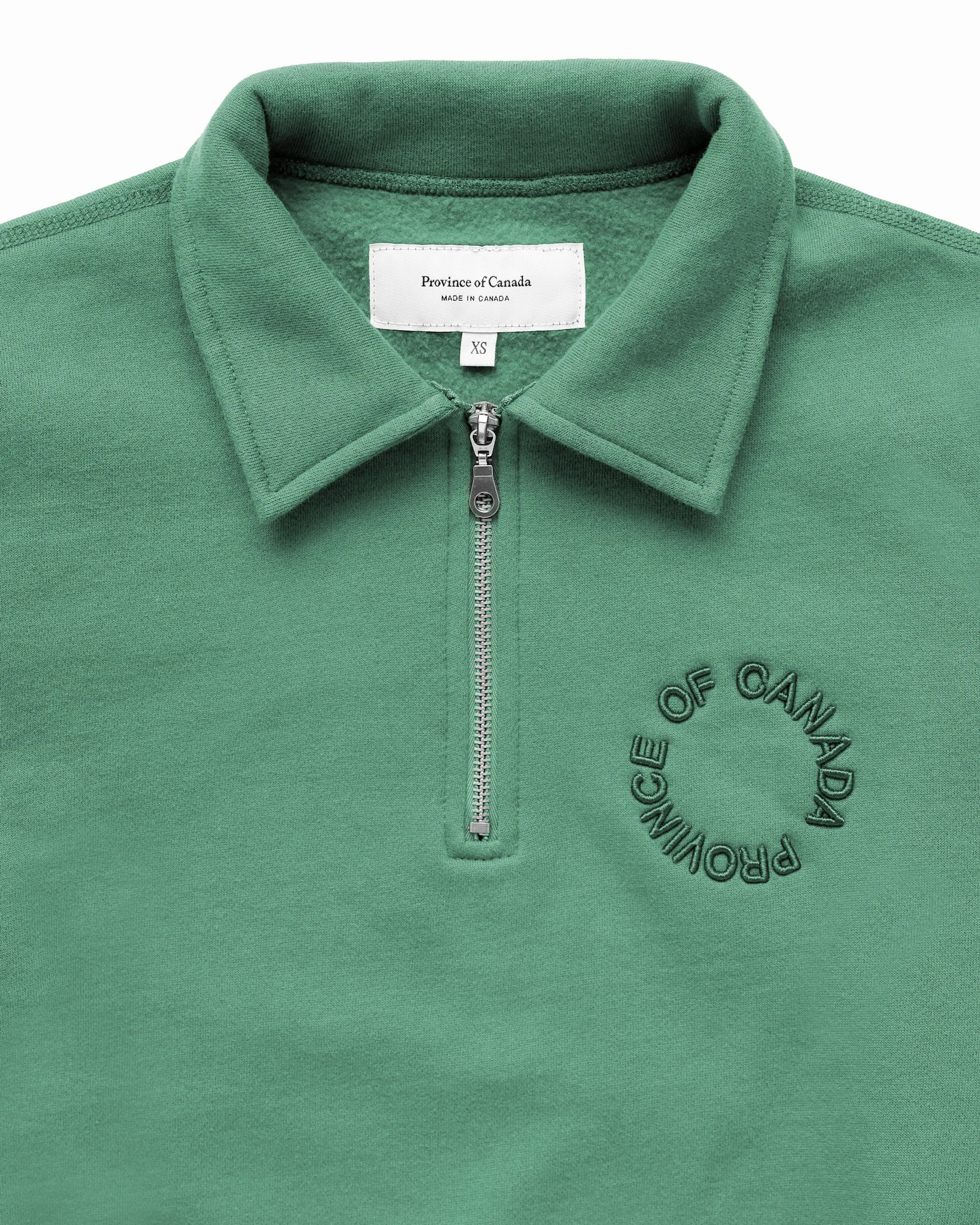 Half Zip Fleece Sweatshirt Green - Unisex