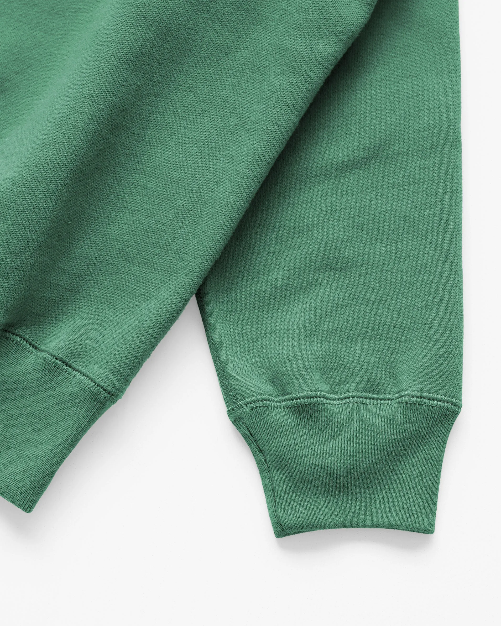 Half Zip Fleece Sweatshirt Green - Unisex