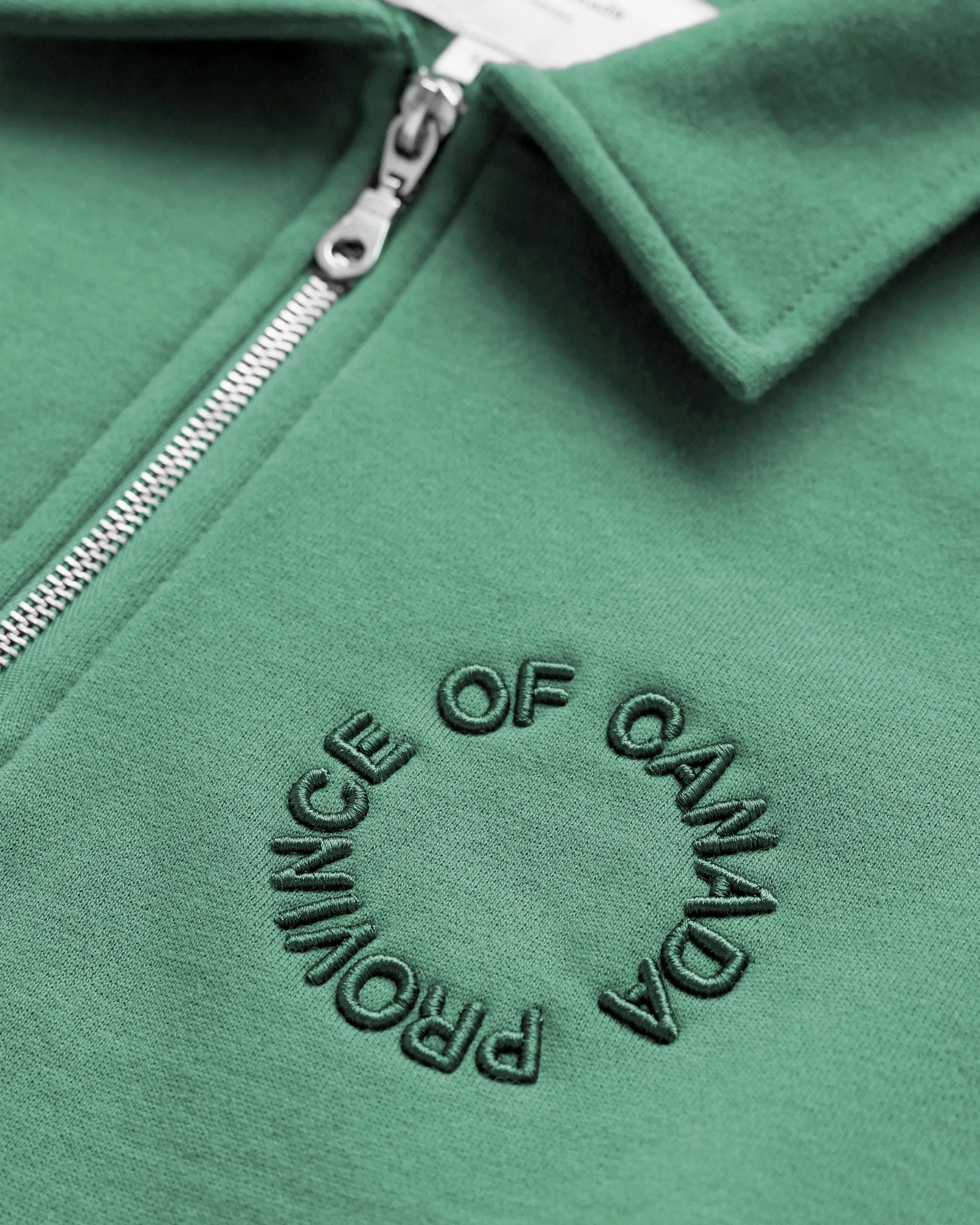 Half Zip Fleece Sweatshirt Green - Unisex