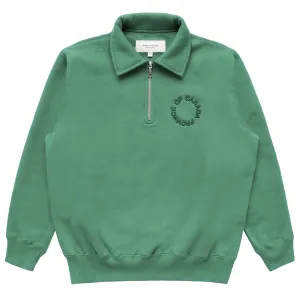 Half Zip Fleece Sweatshirt Green - Unisex