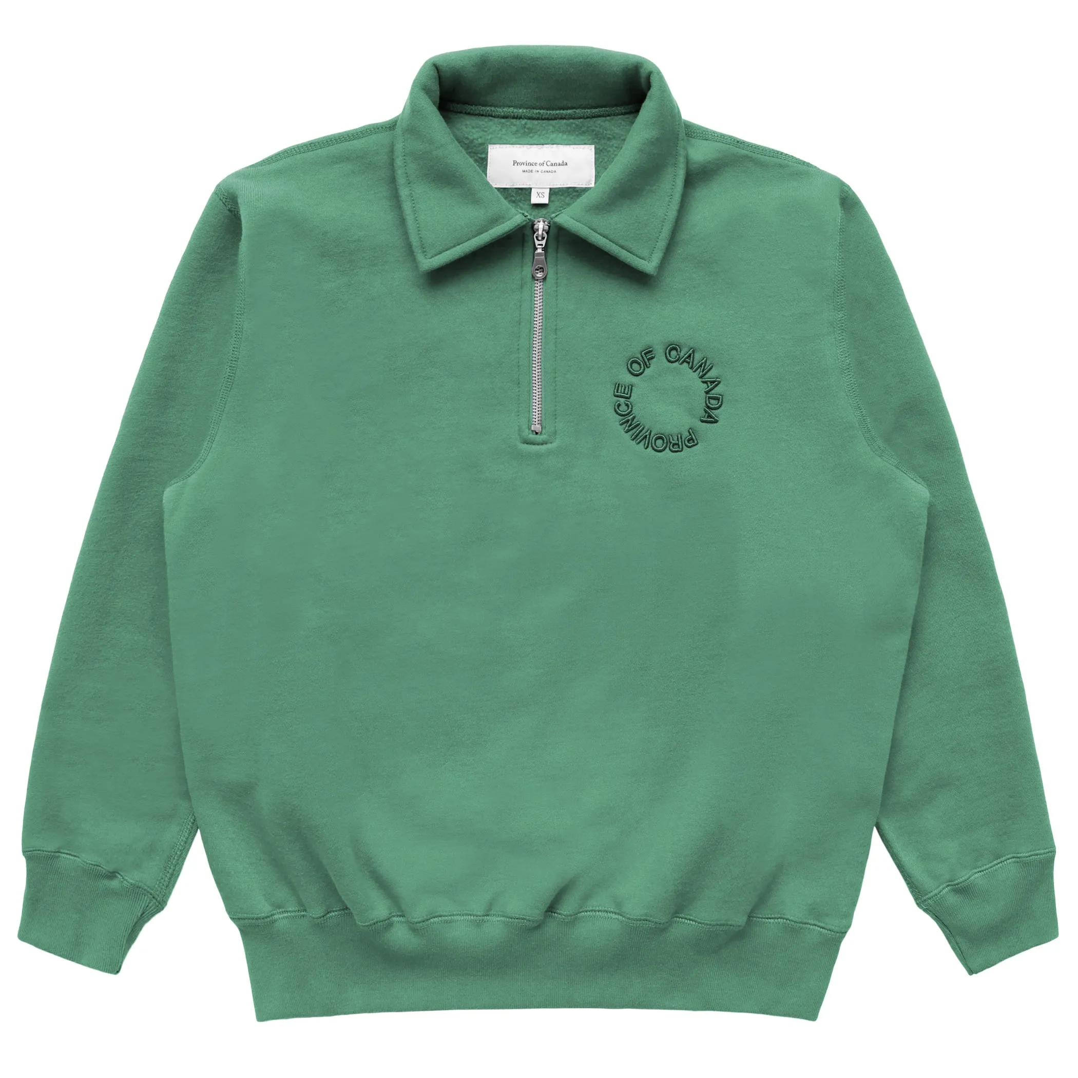 Half Zip Fleece Sweatshirt Green - Unisex