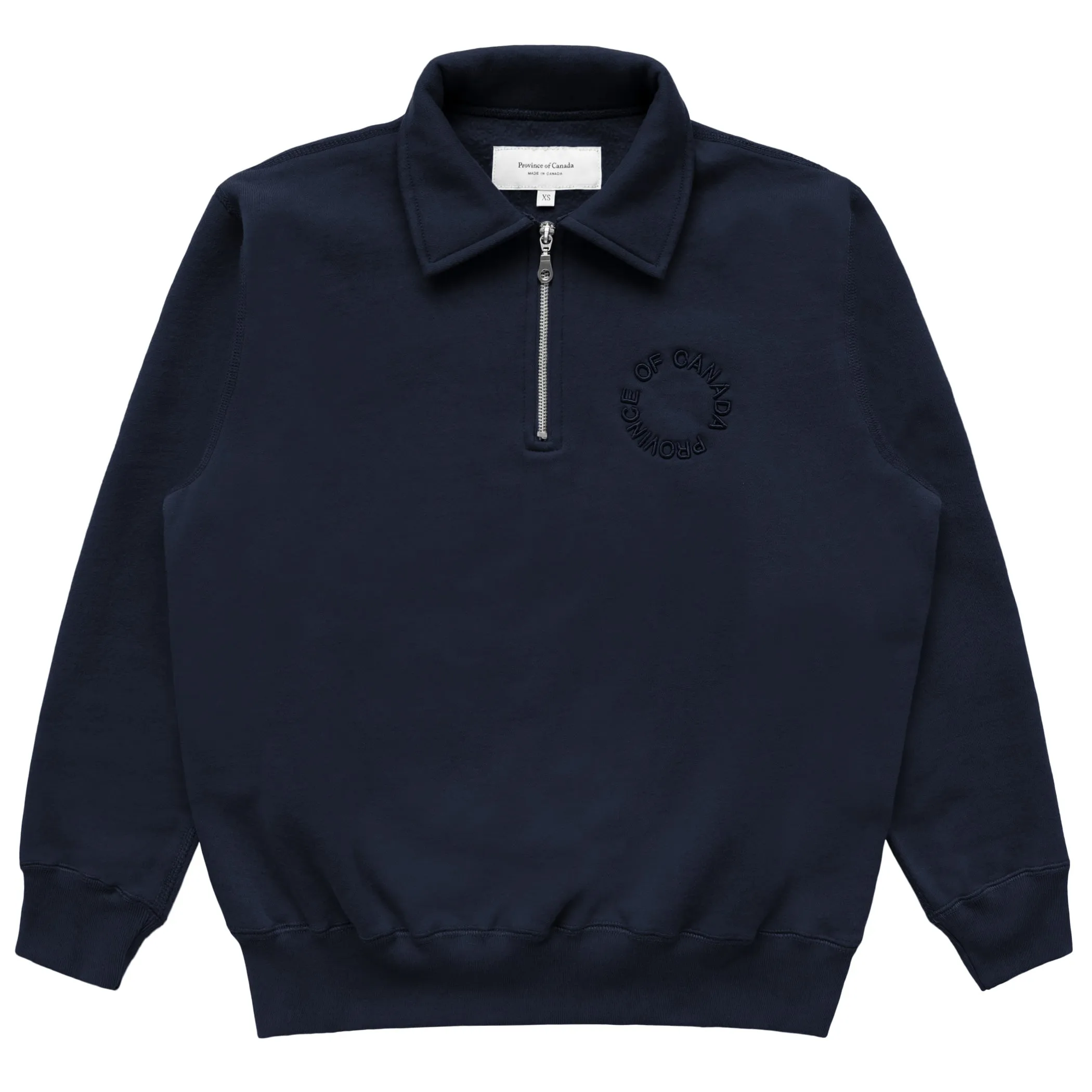 Half Zip Fleece Sweatshirt Navy - Unisex