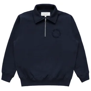Half Zip Fleece Sweatshirt Navy - Unisex