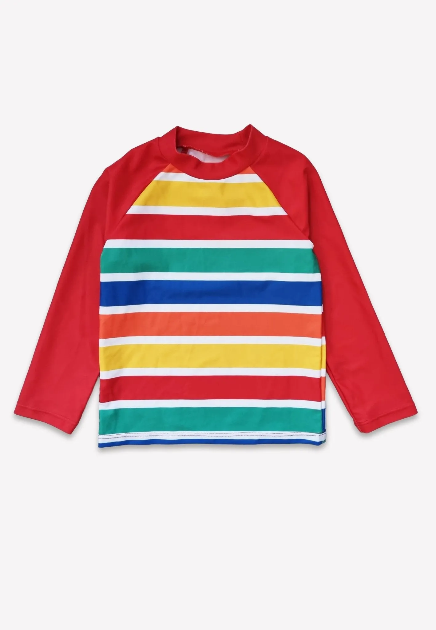 Happy Stripe Print Kids' Swim Rash Vest & Shorts Bundle