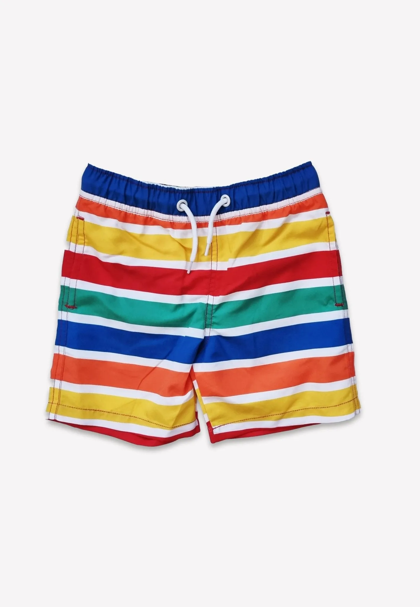 Happy Stripe Print Kids' Swim Rash Vest & Shorts Bundle