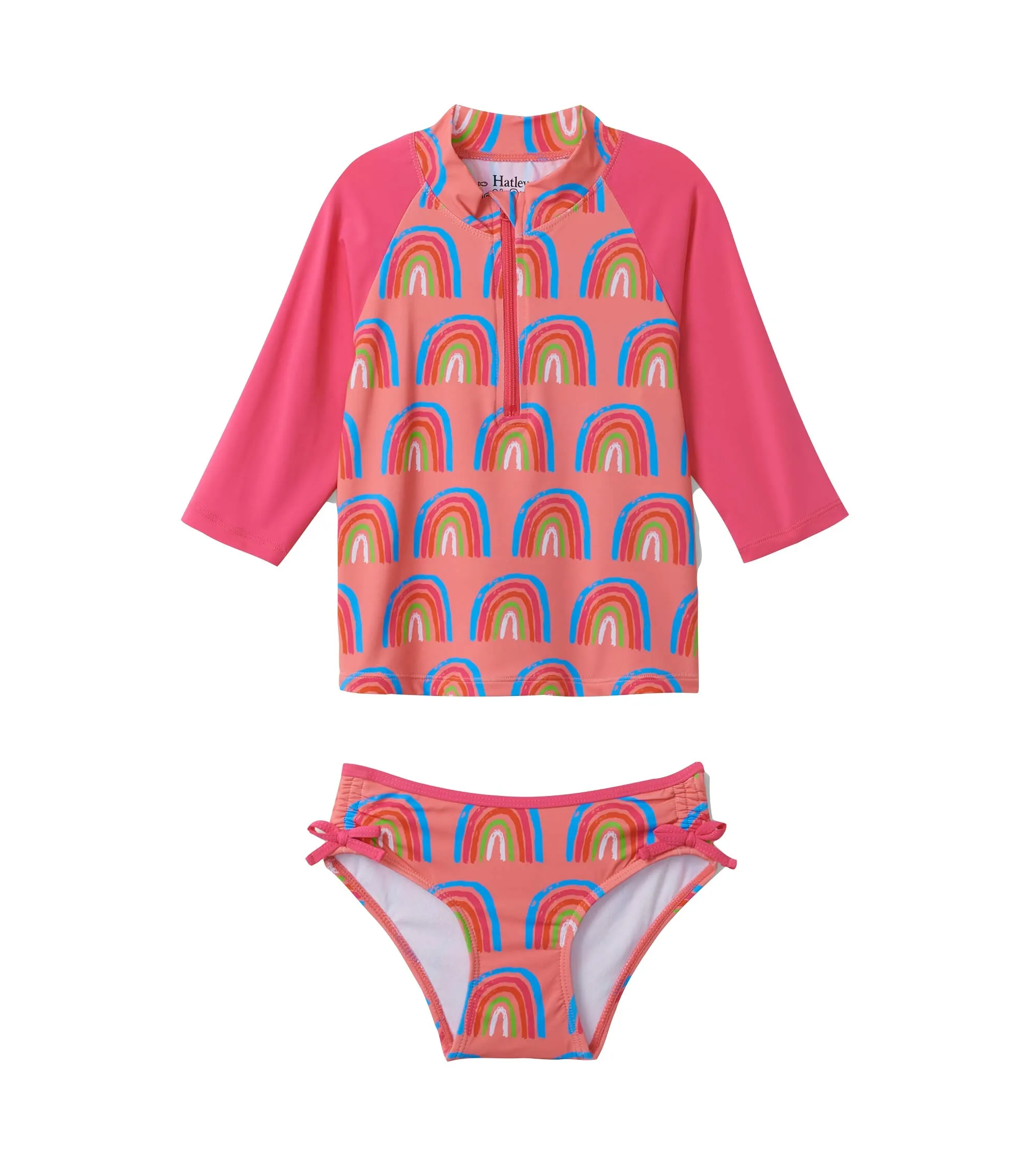 Hatley Kids Long Sleeve Rashguard Set - Lucky Rainbows