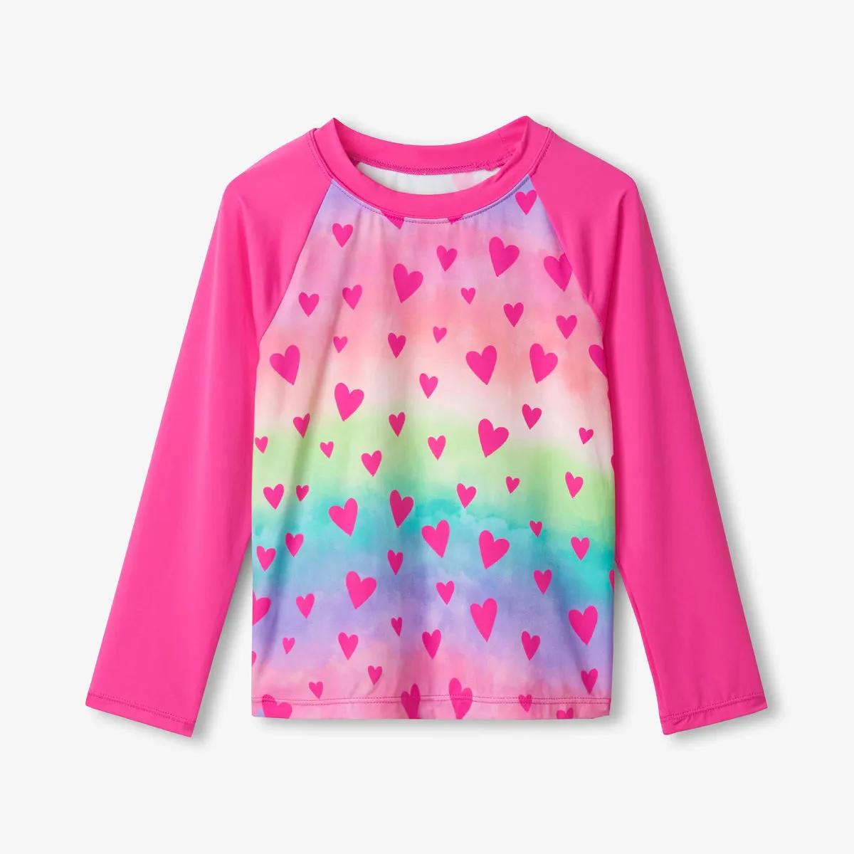 Hatley L/S Rashguard - Kaleidoscope Hearts
