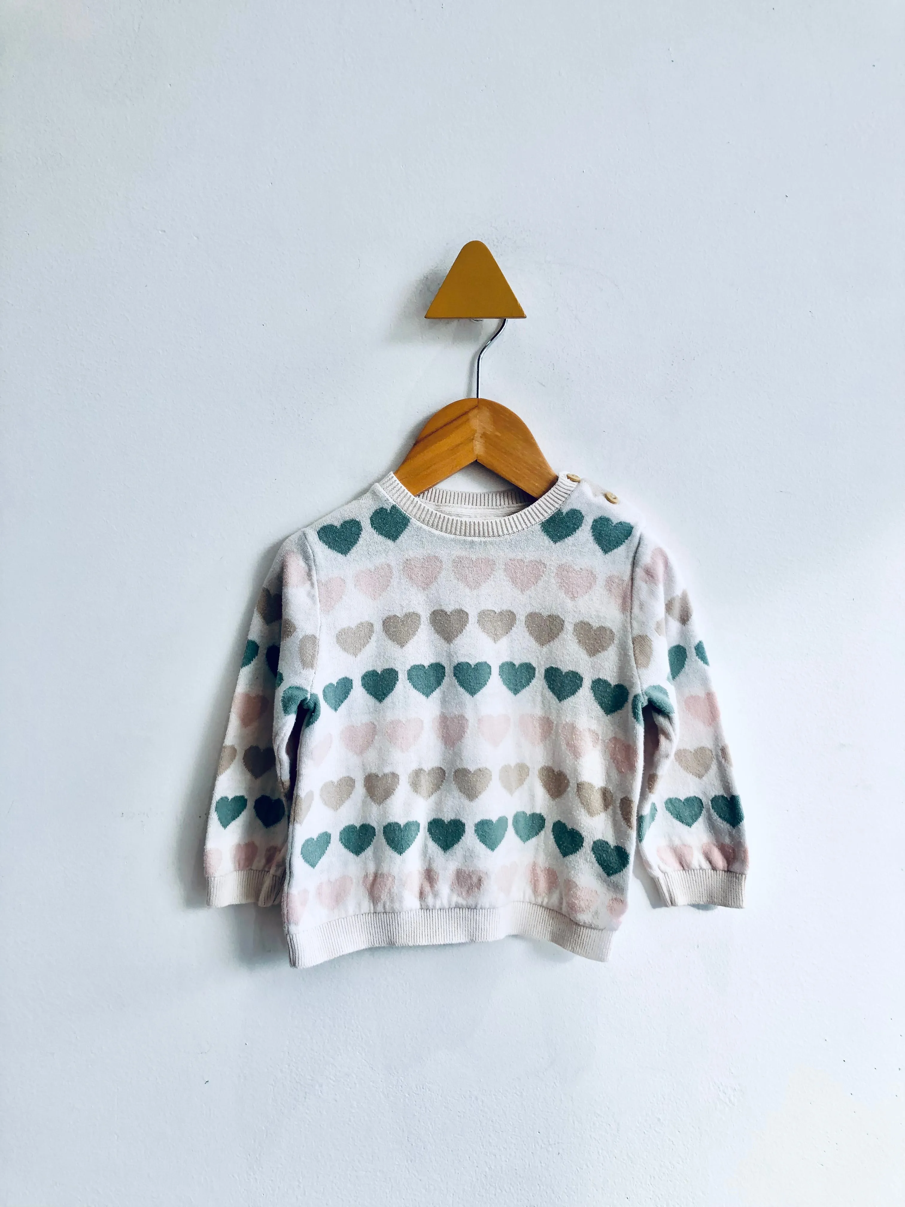 Heart Sweater // 9-12M