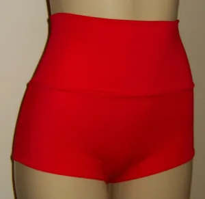 High Waist Banded Low-leg Bikini Bottoms