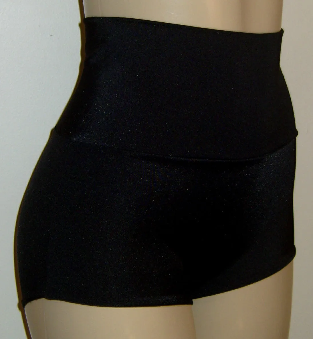 High Waist Banded Low-leg Bikini Bottoms