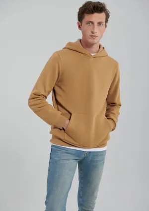 Hooded Brown Basic Sweatshirt