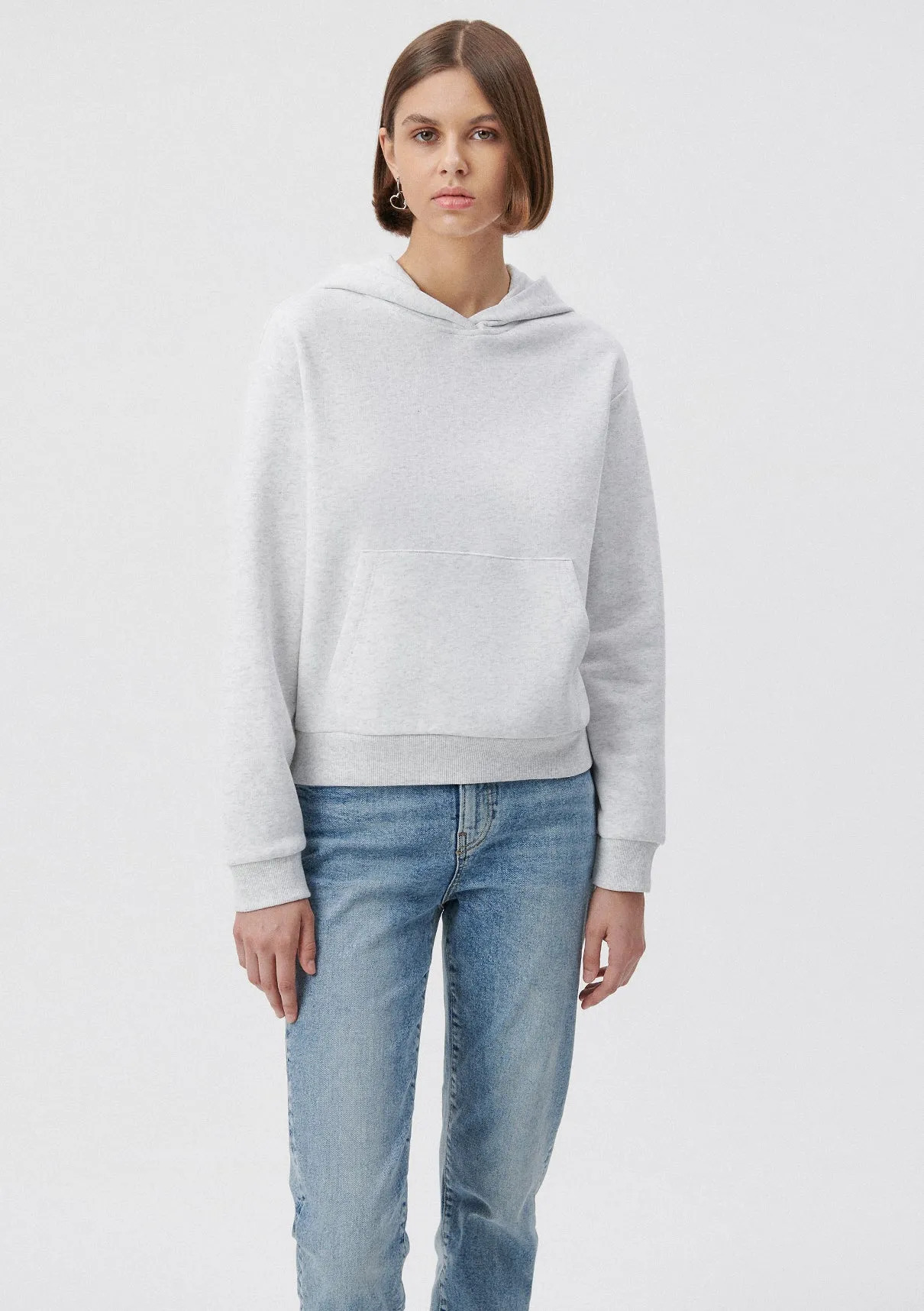 Hooded Grey Basic Sweatshirt