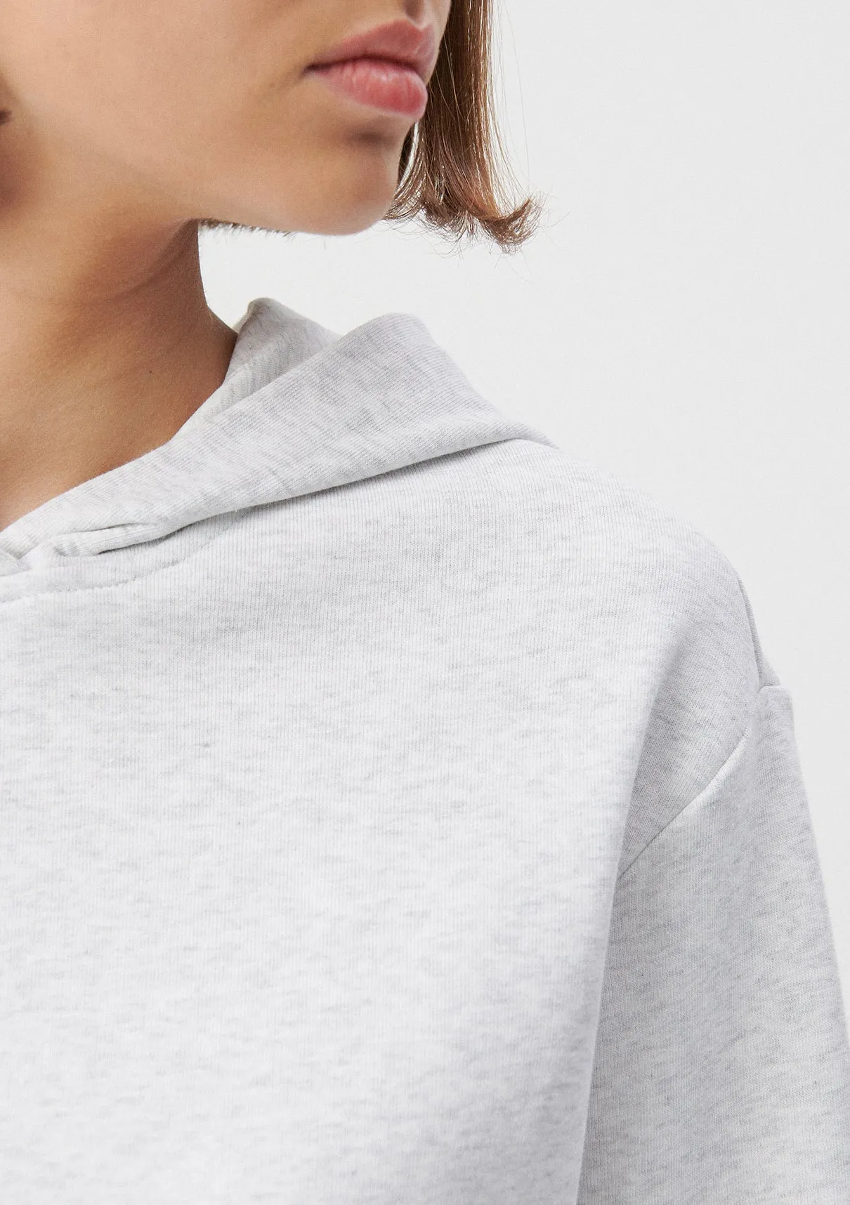 Hooded Grey Basic Sweatshirt