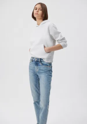 Hooded Grey Basic Sweatshirt