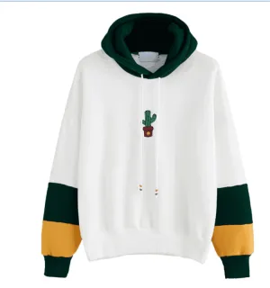 Hooded Long Sleeve Printed Sweatshirt