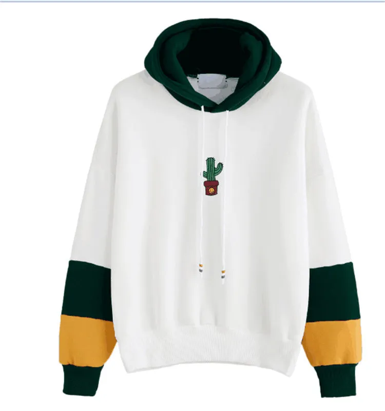 Hooded Long Sleeve Printed Sweatshirt