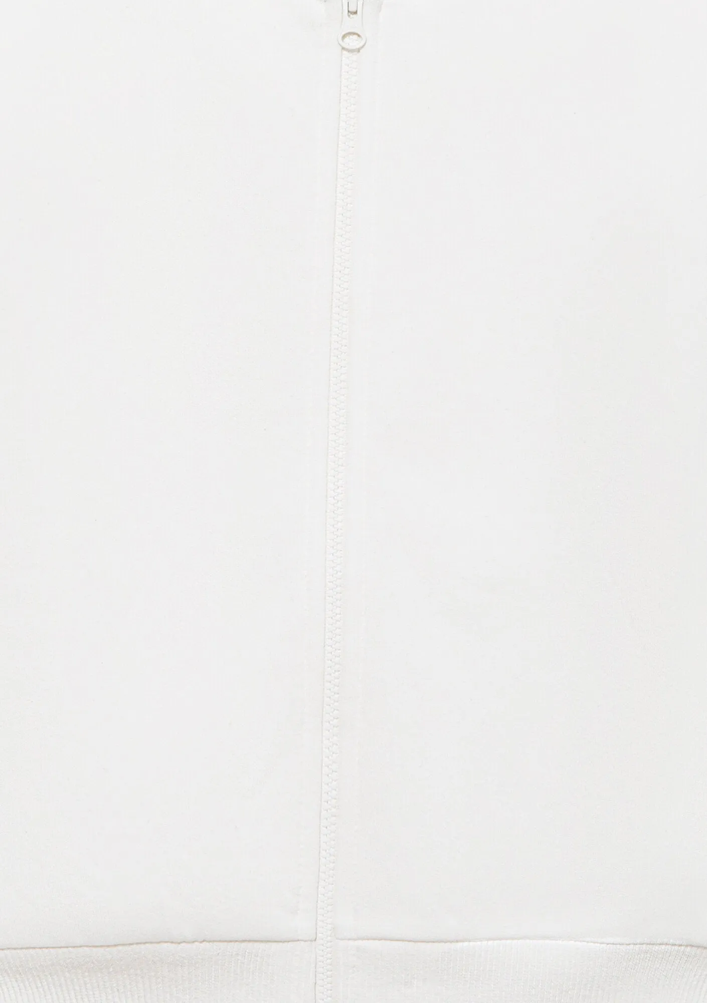 Hooded Off White Basic Sweatshirt