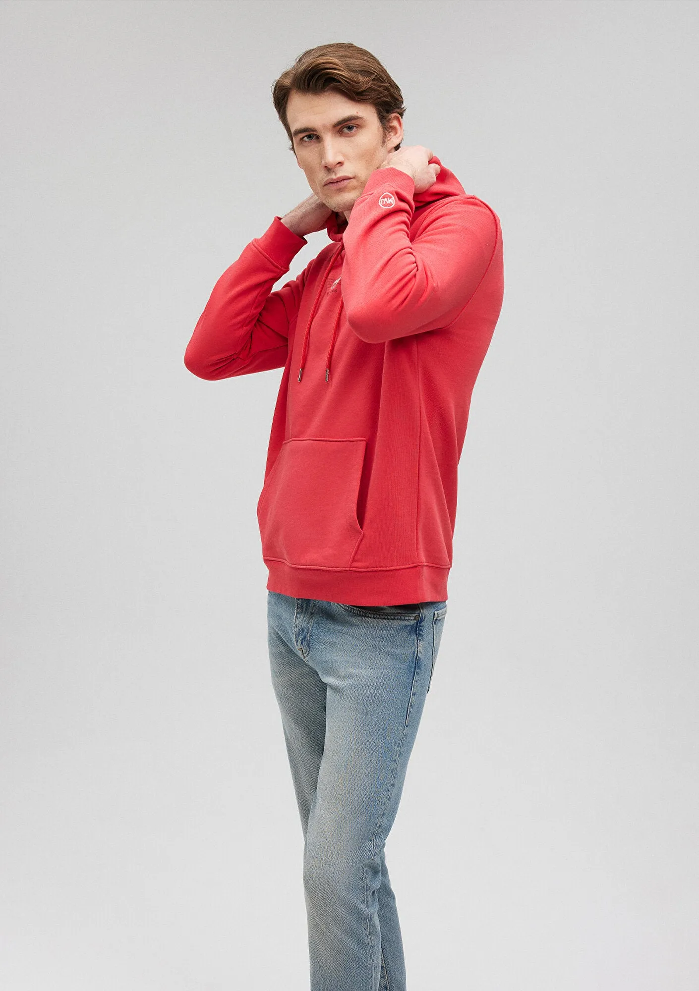Hooded Red Sweatshirt