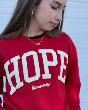 Hope Red Unisex Crewneck Sweatshirt