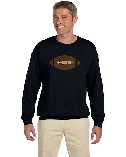Hustle Football Crewneck Sweatshirts