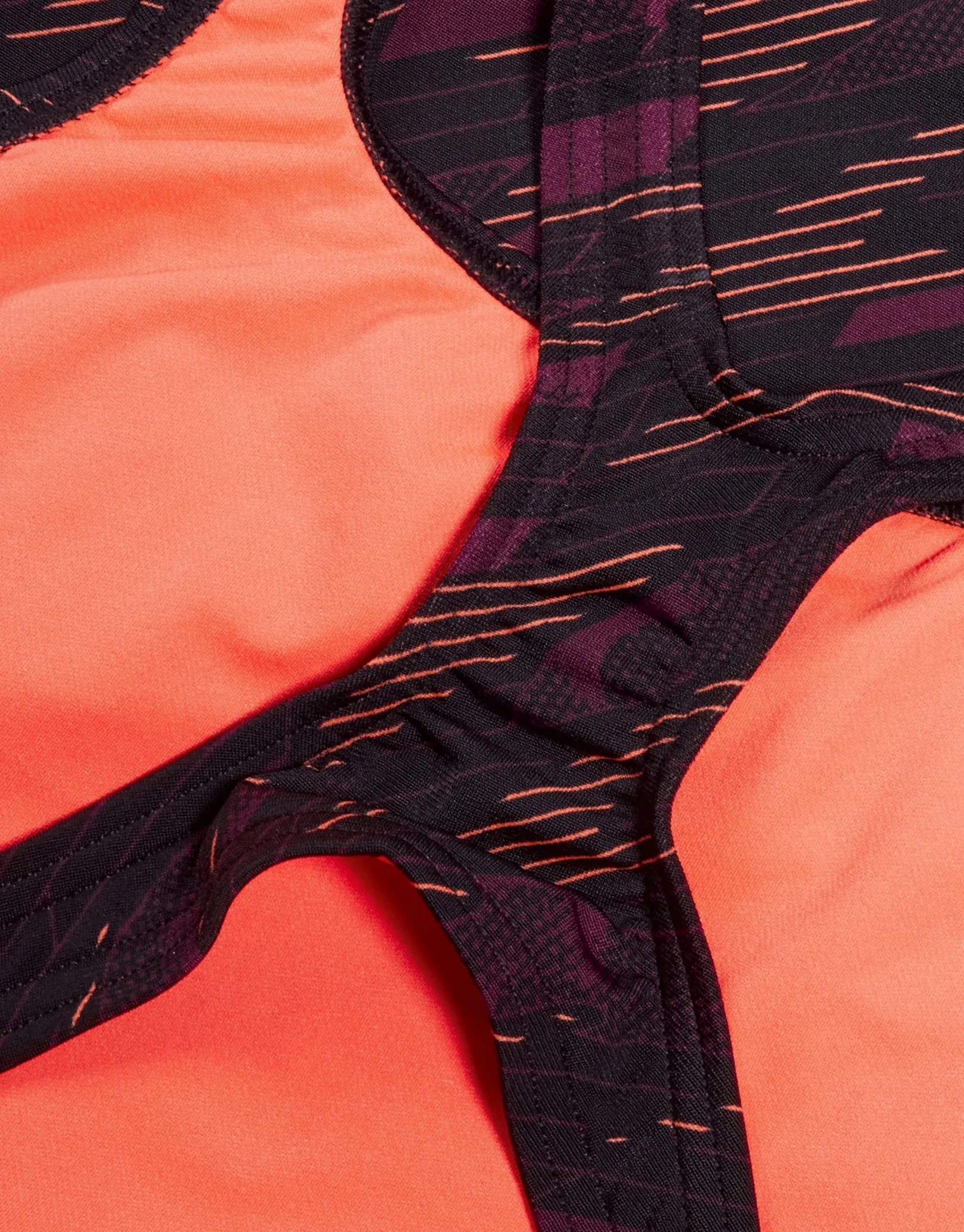 Hyperboom Allover Medalist Swimsuit - Black/Purple