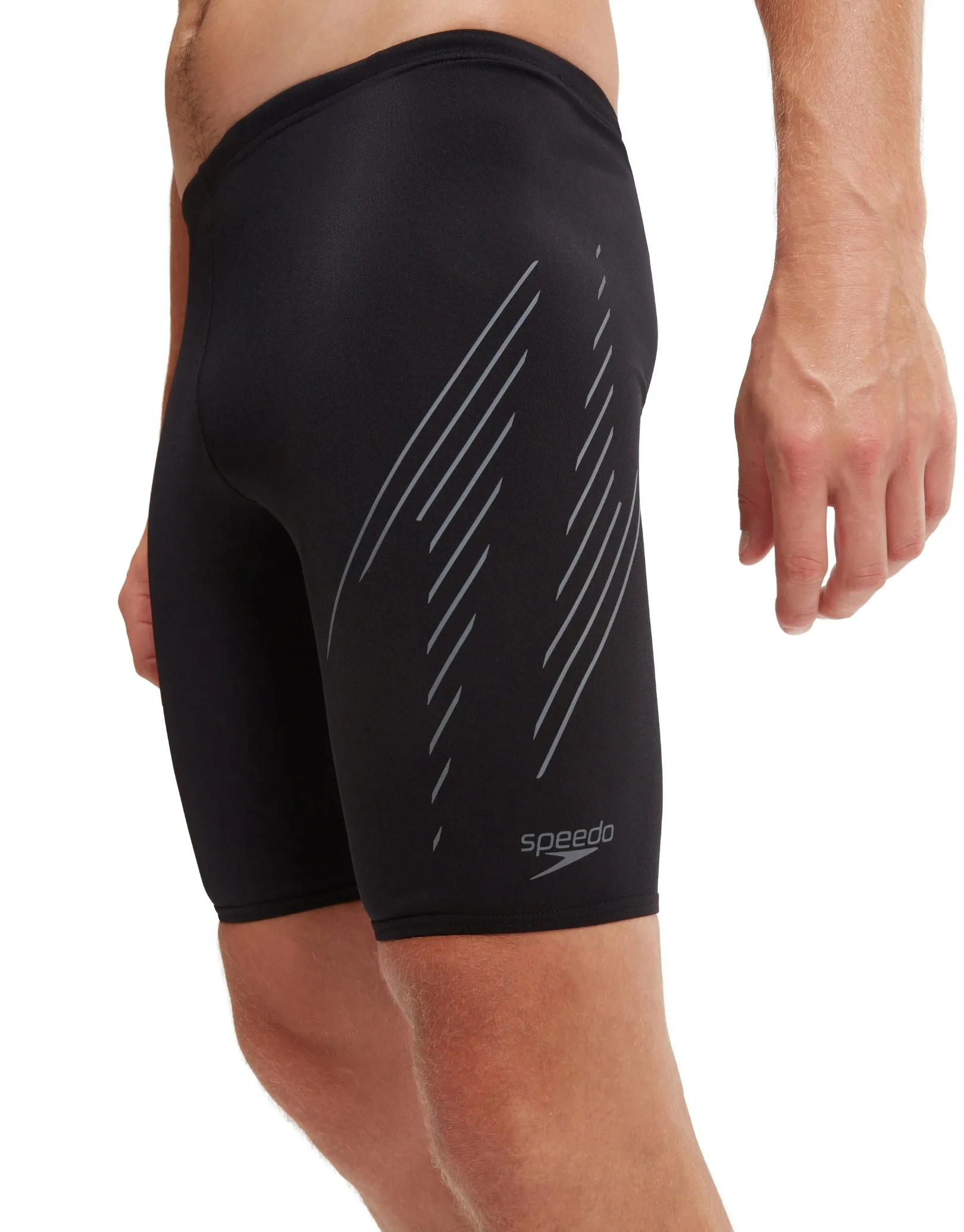 Hyperboom Placement Swim Jammers - Black/Grey