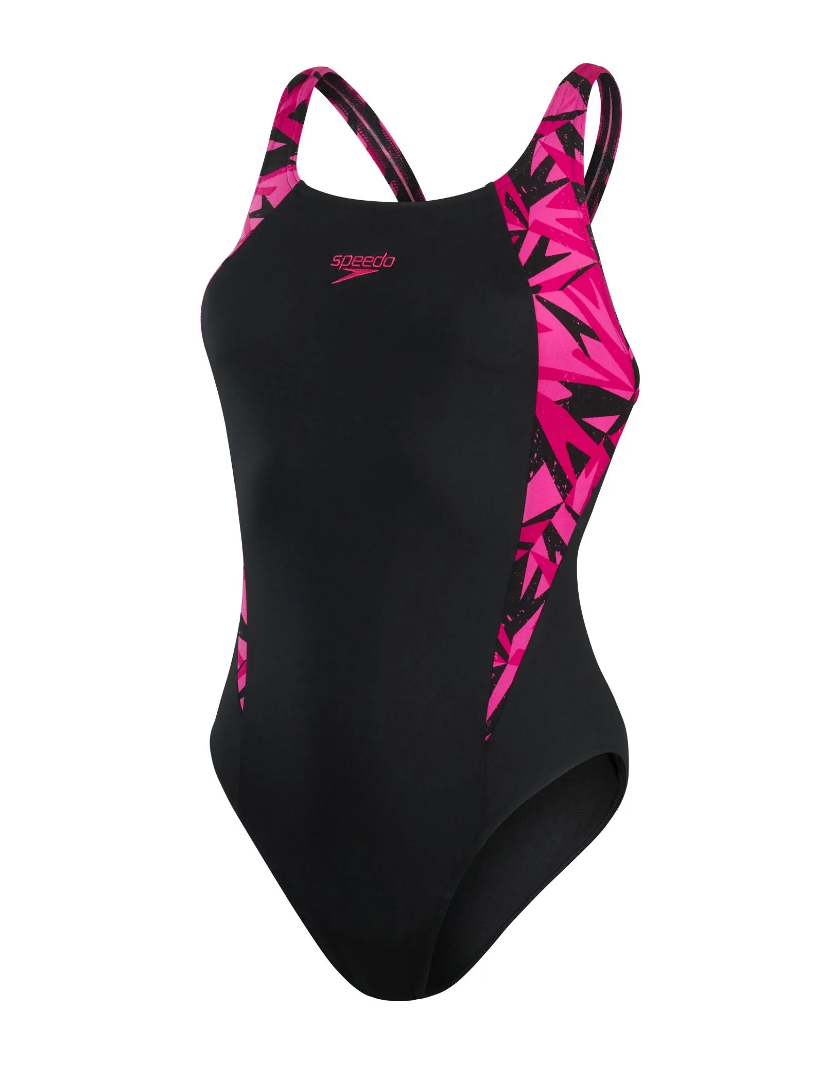 Hyperboom Splice Muscleback Swimsuit - Black/Pink
